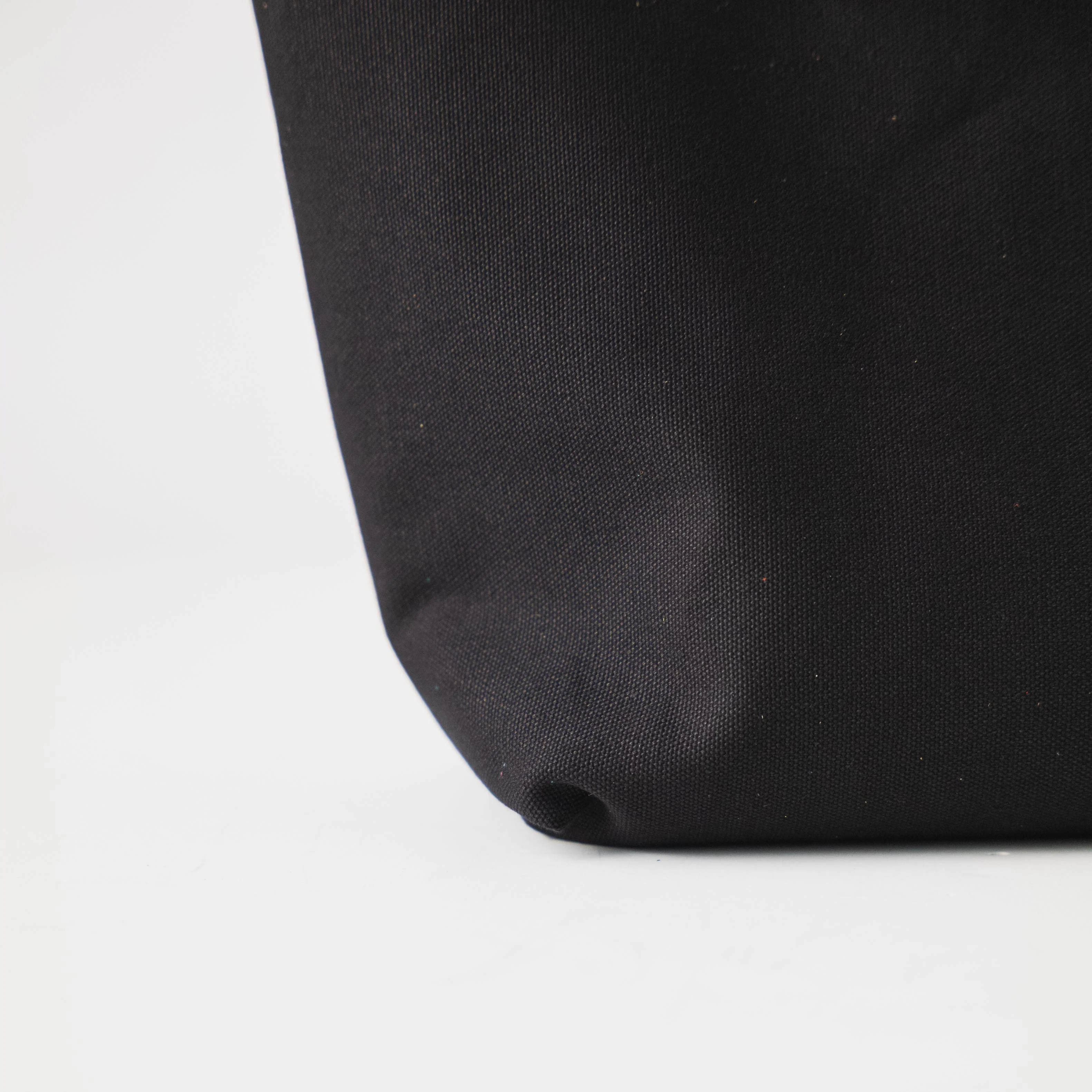 Black Canvas East West Tote - Image 3