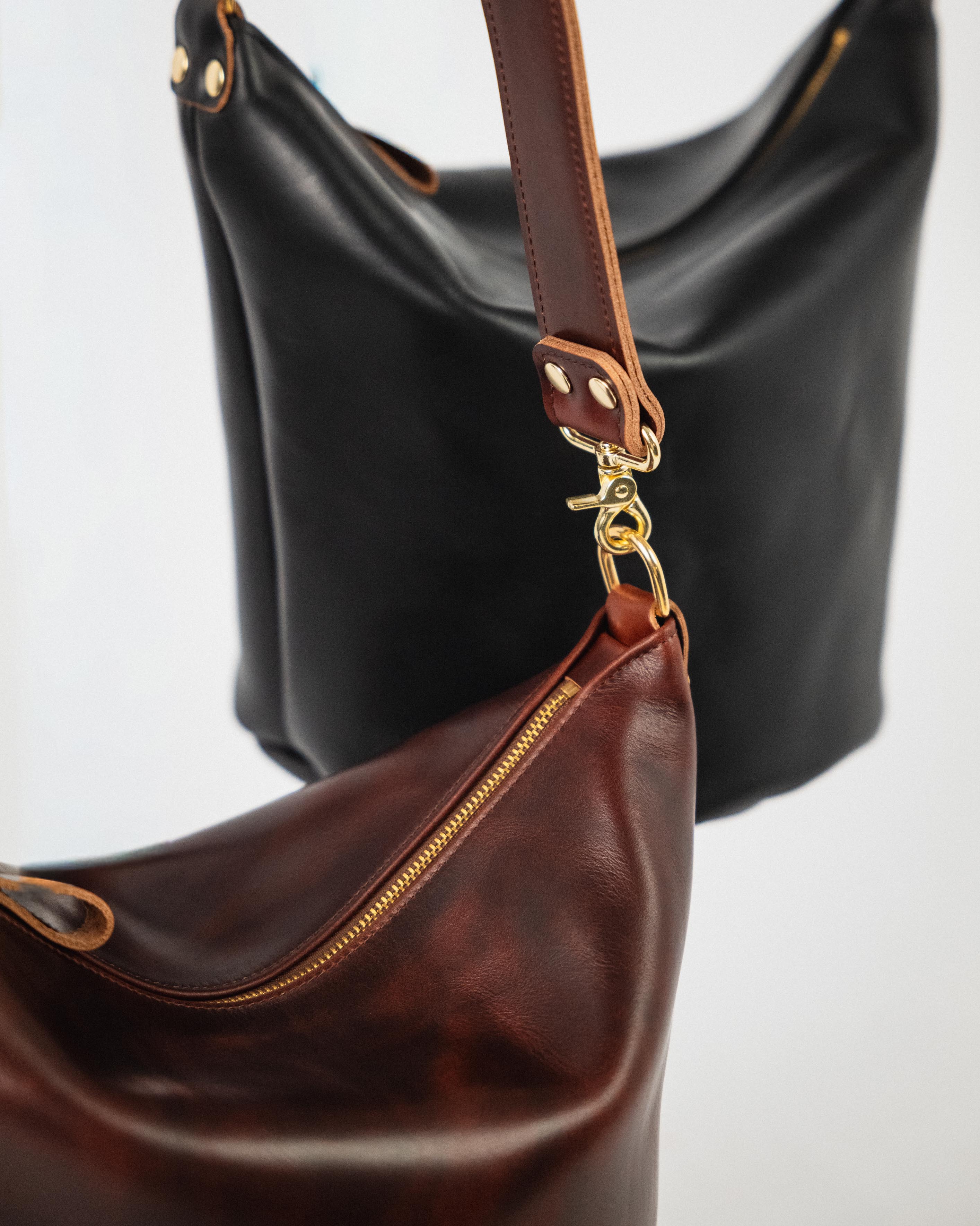 Black Double Shot Zip-Top Bucket Bag Bundle - Image 5