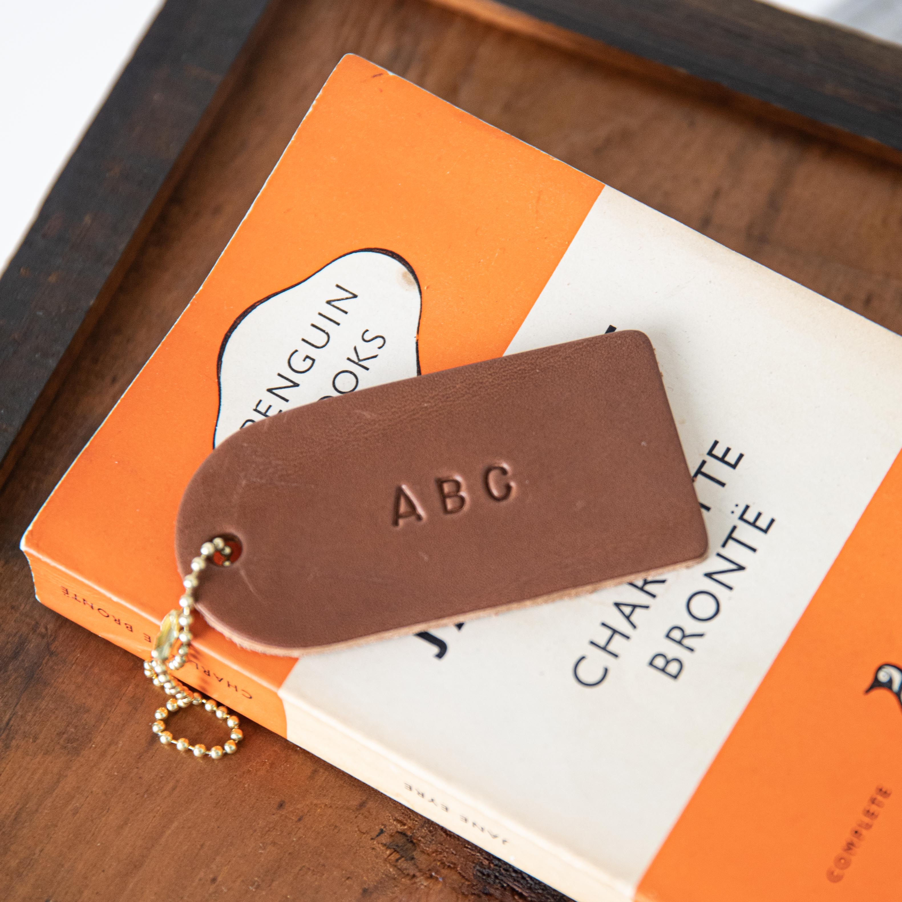 Black Mini Leather Tag - Image 3
