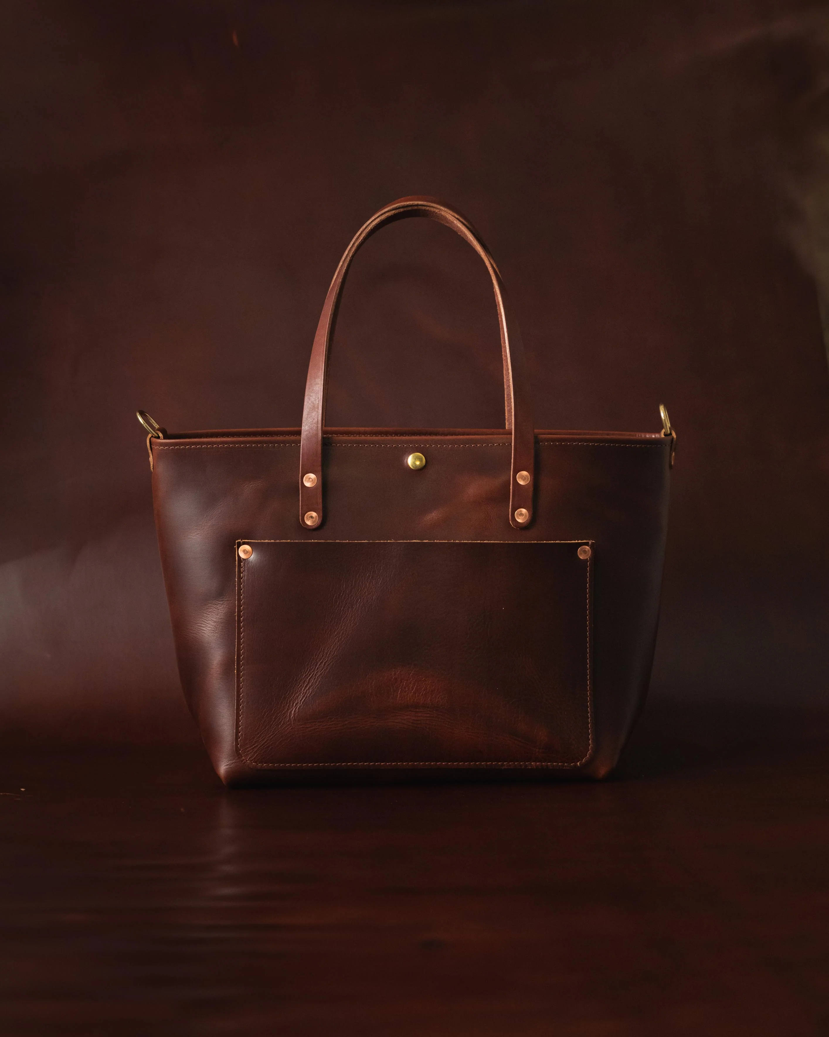 British Tan Double Shot East West Travel Tote - Image 6