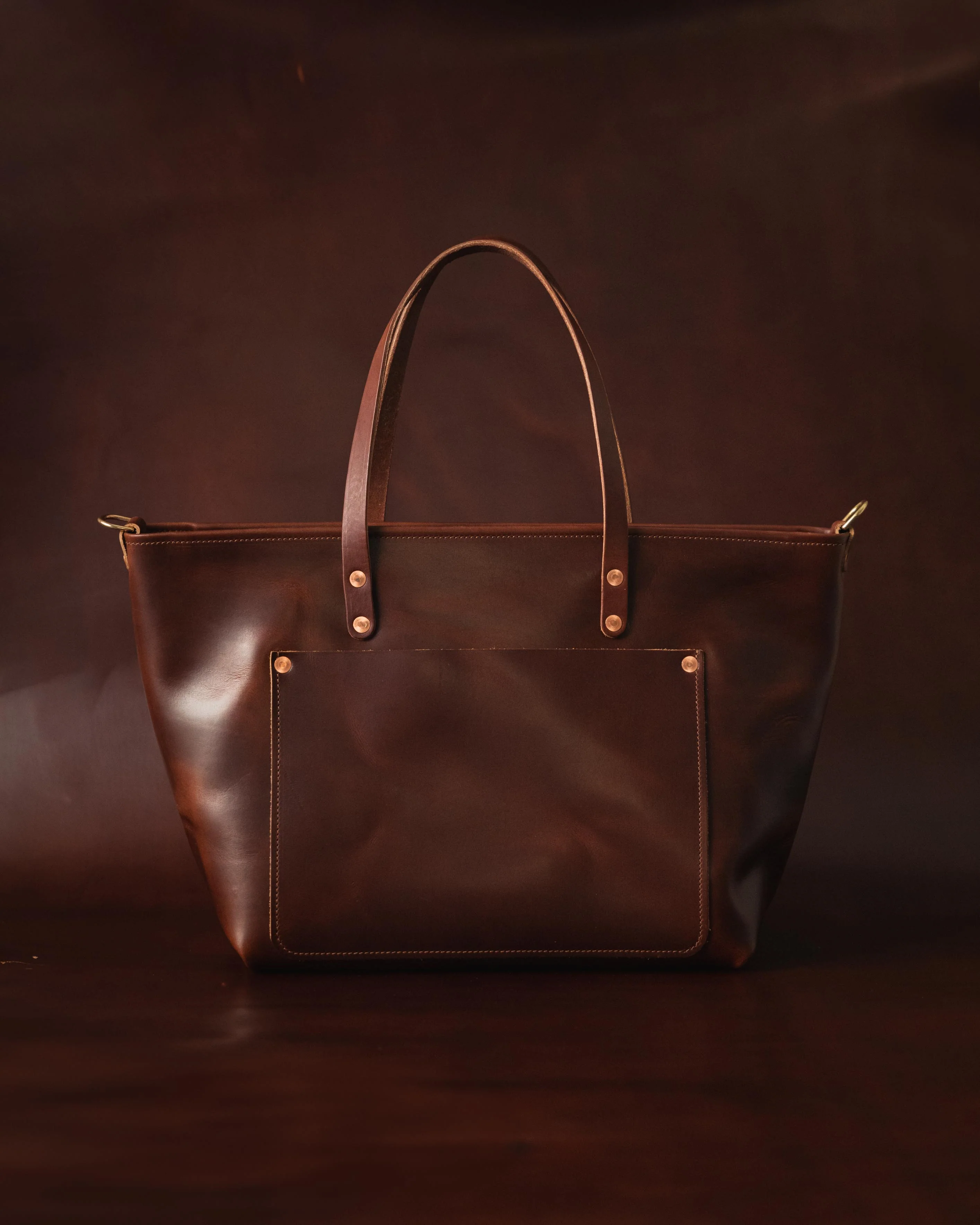 British Tan Double Shot Market Tote - Image 8