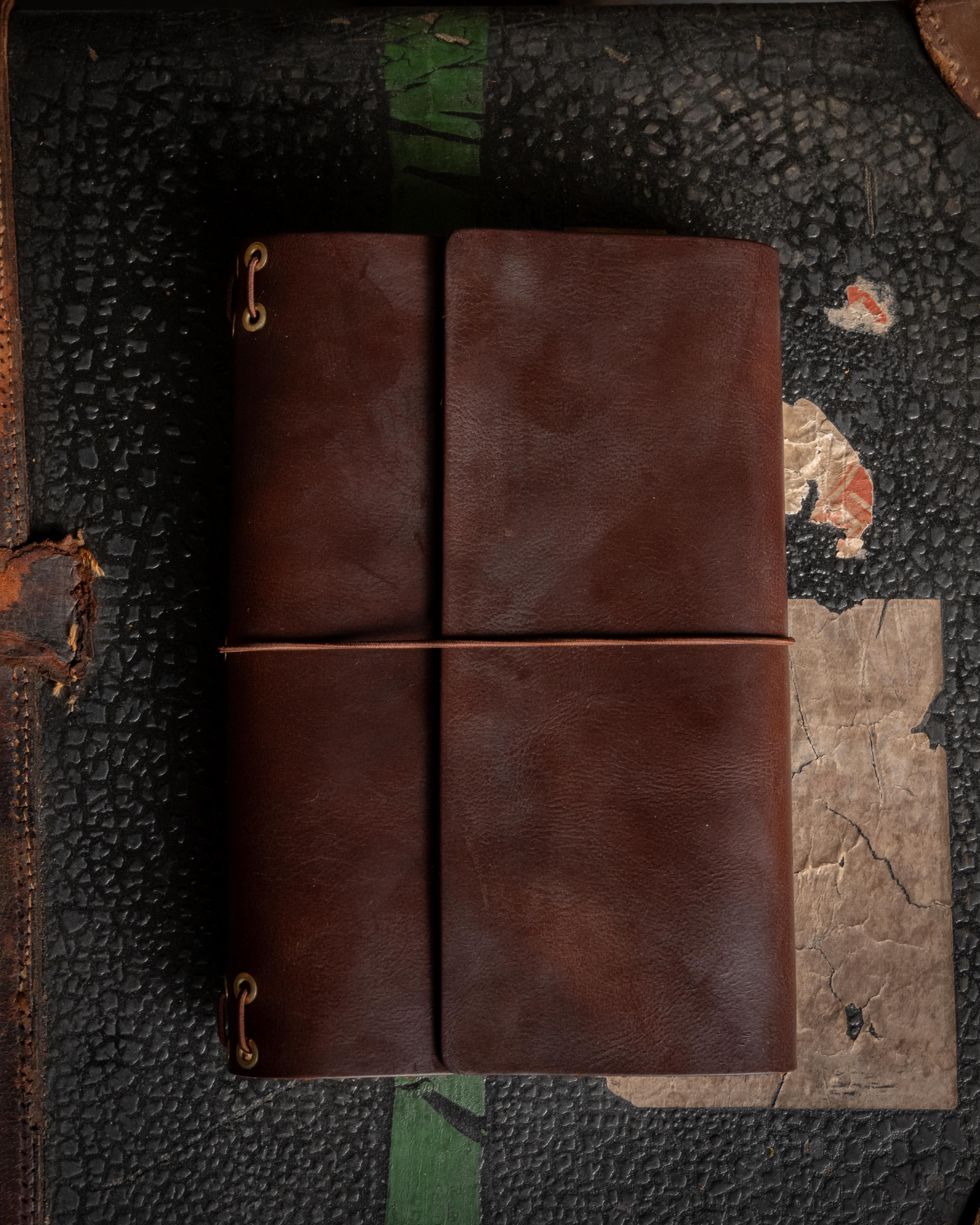 Brown Chromexcel Travel Journal - Image 3