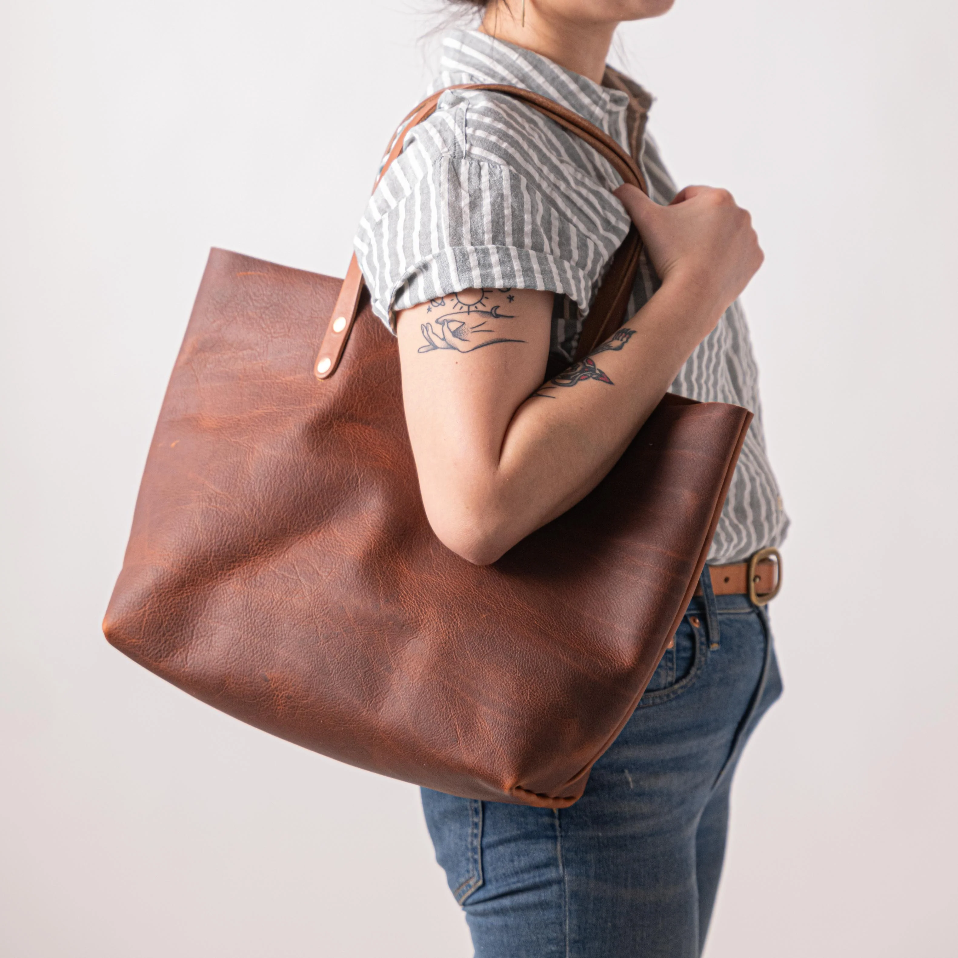 Brown Kodiak East West Tote - Image 5
