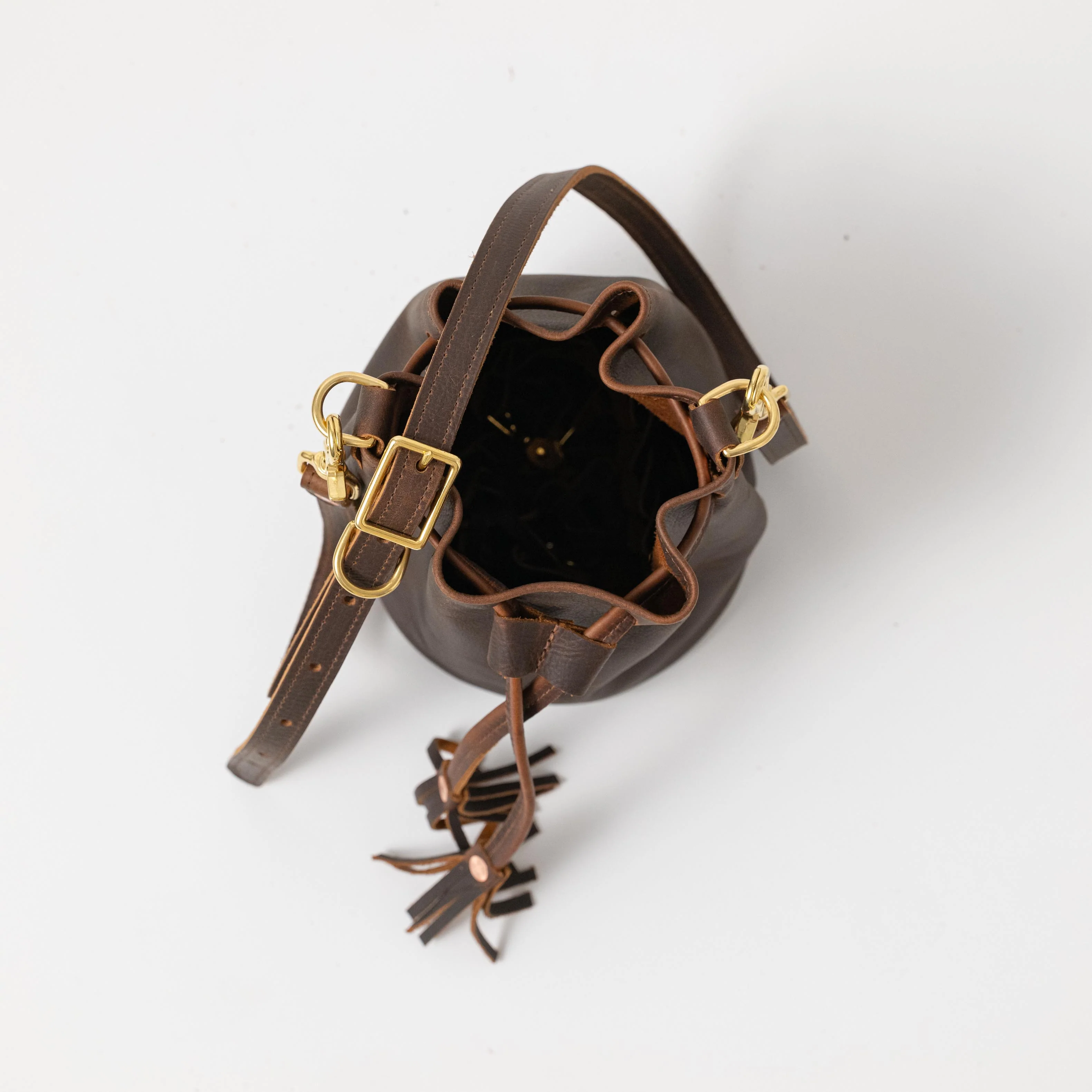Brown Kodiak Mini Bucket Bag - Image 6