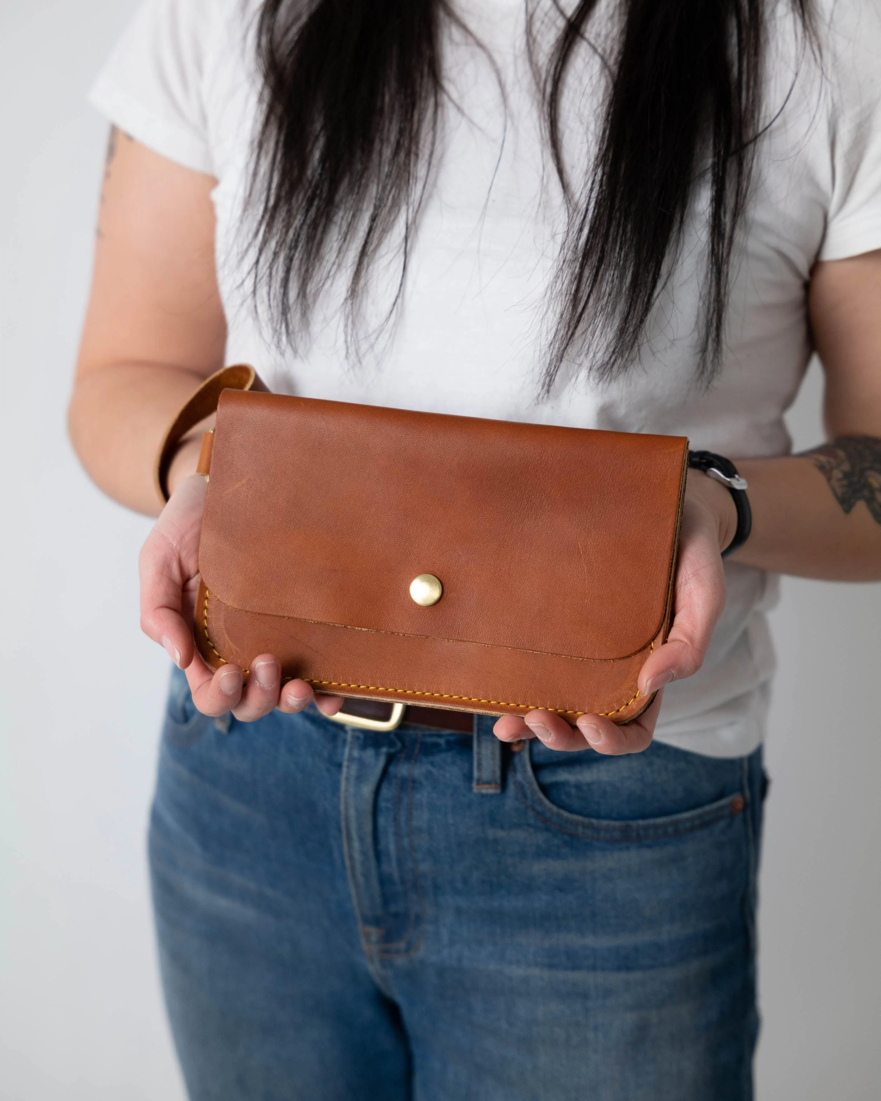 Brown Kodiak Wristlet Clutch - Image 6