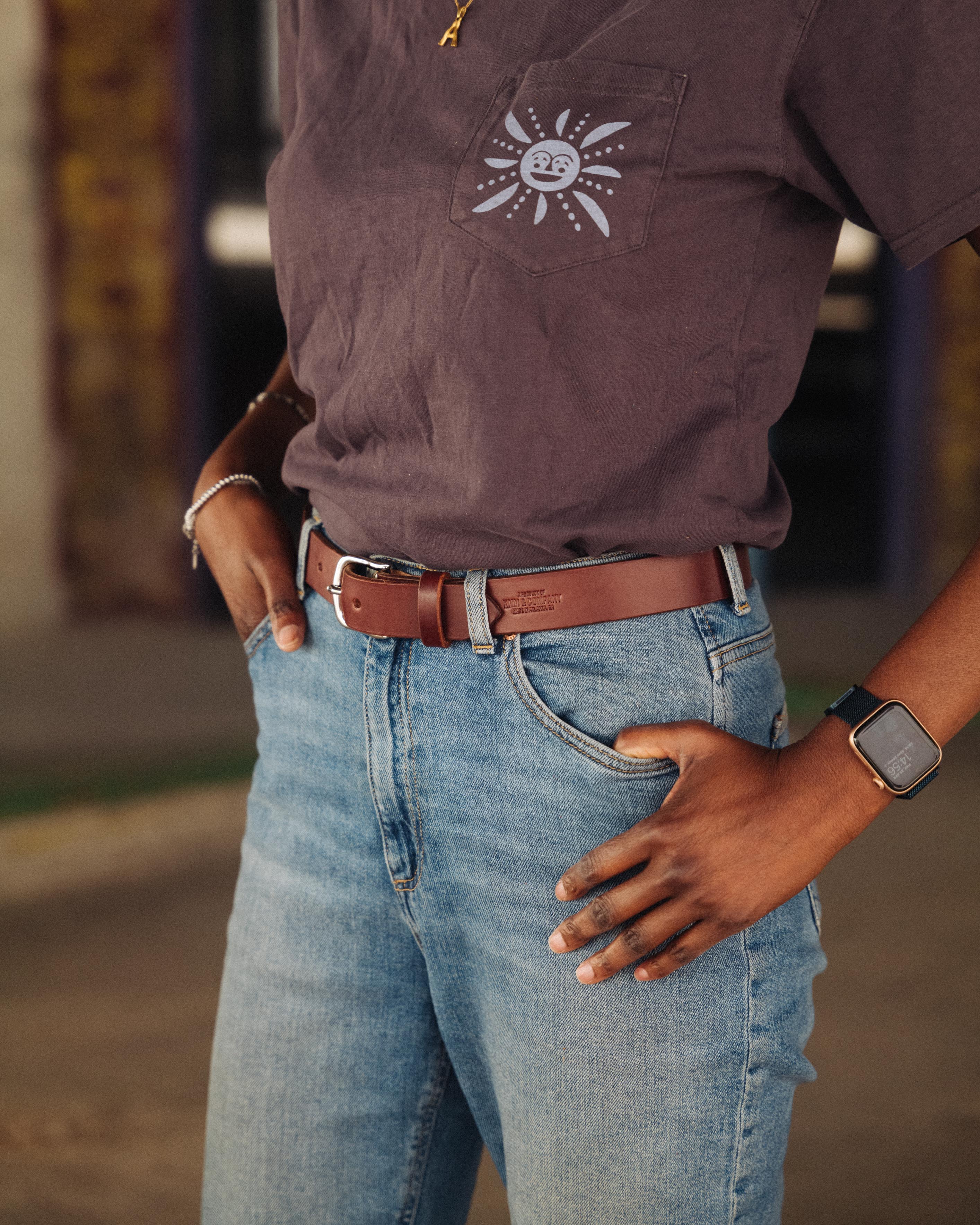 Brown Leather Belt - Image 8