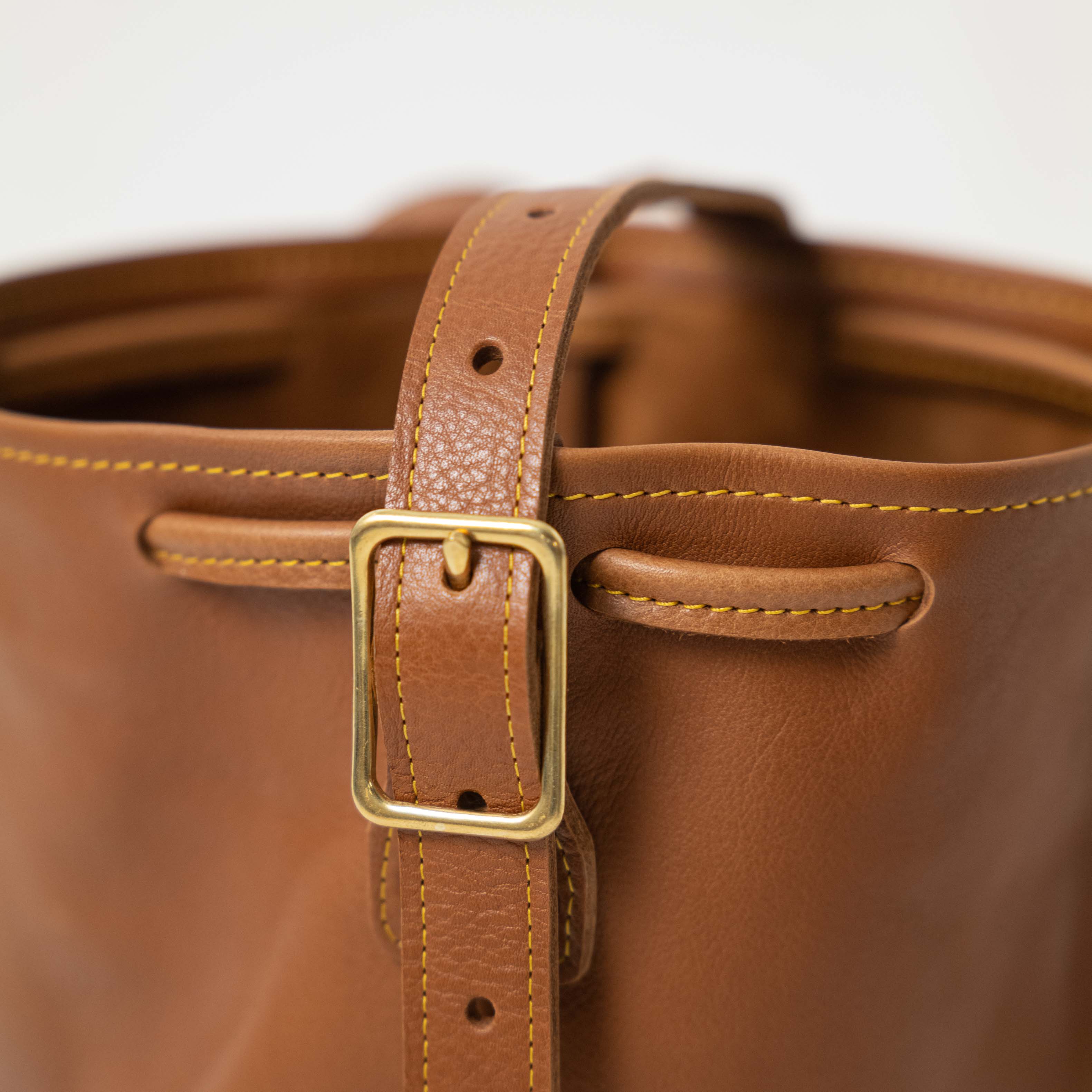 Cognac Cypress Bucket Bag - Image 3