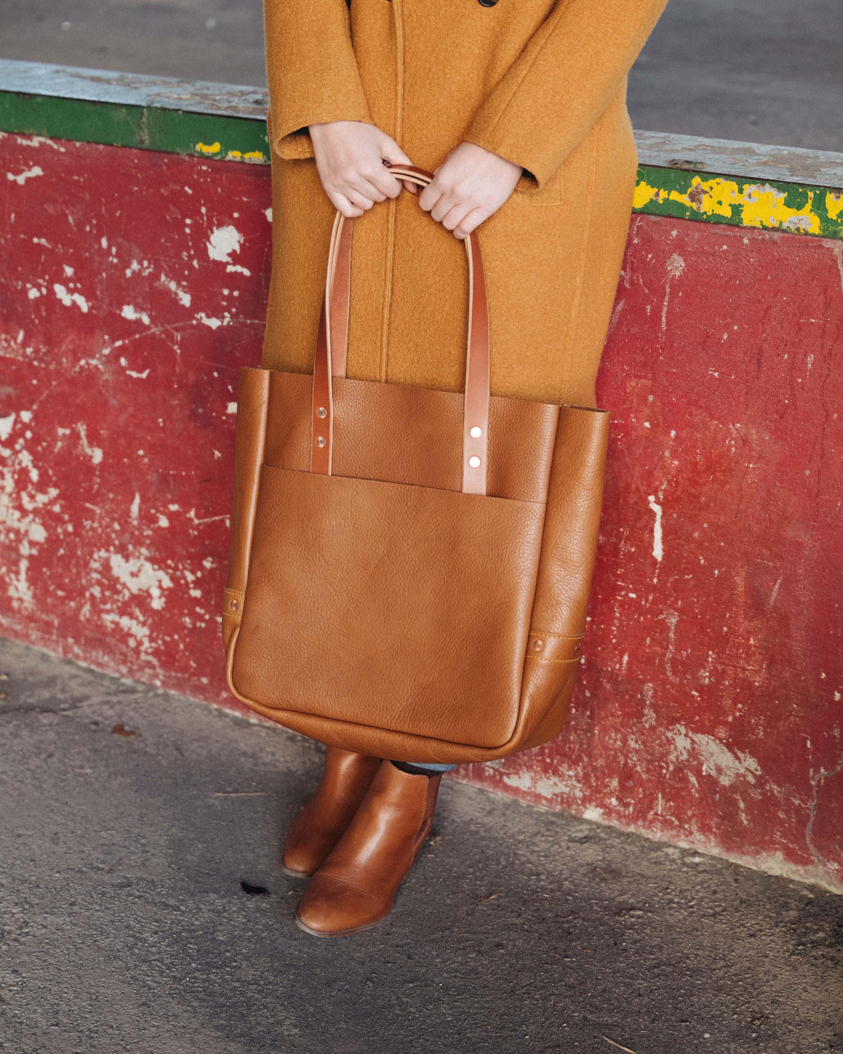 Cognac Cypress Carryall Tote - Image 11