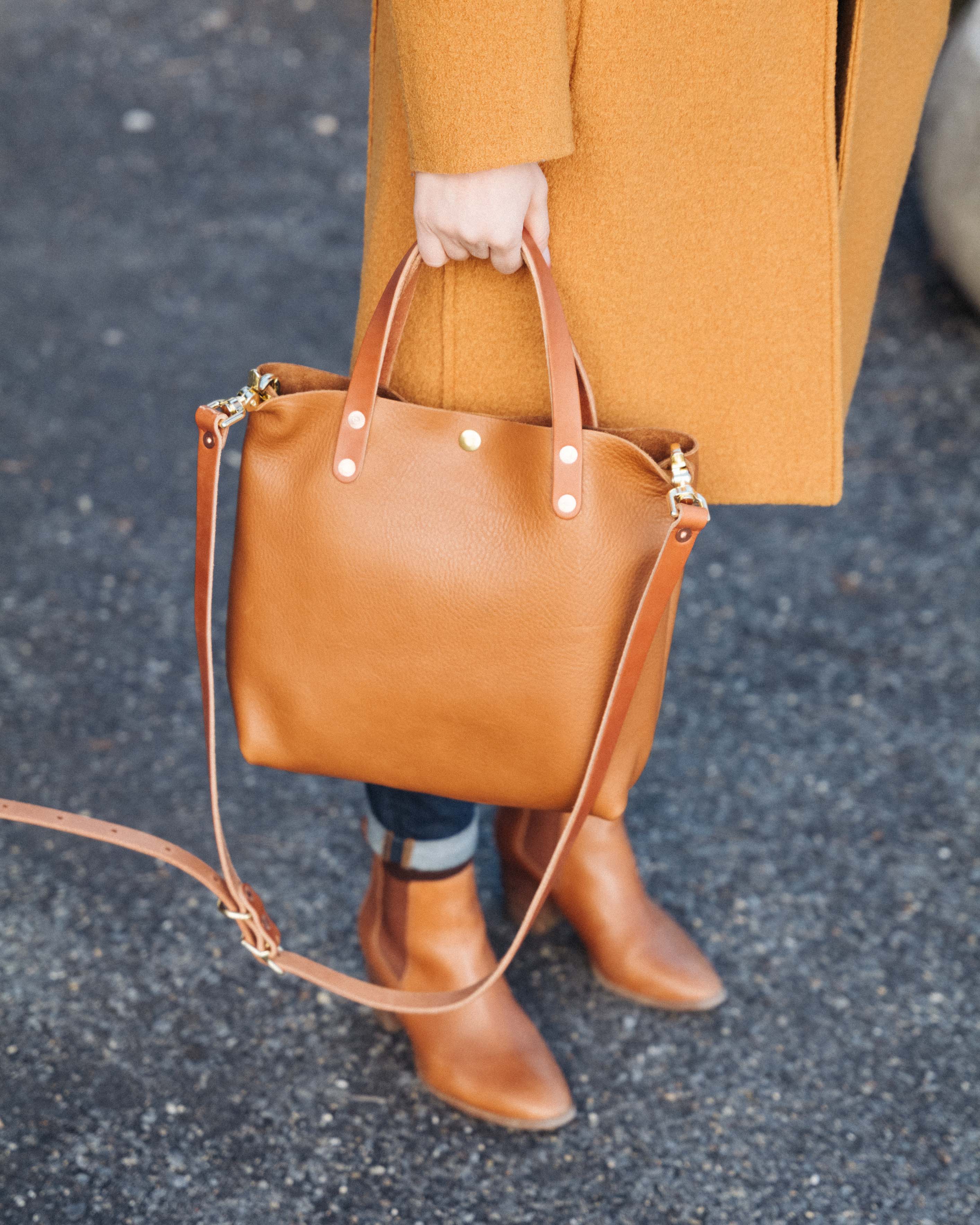 Cognac Cypress Mini Tote - Image 11