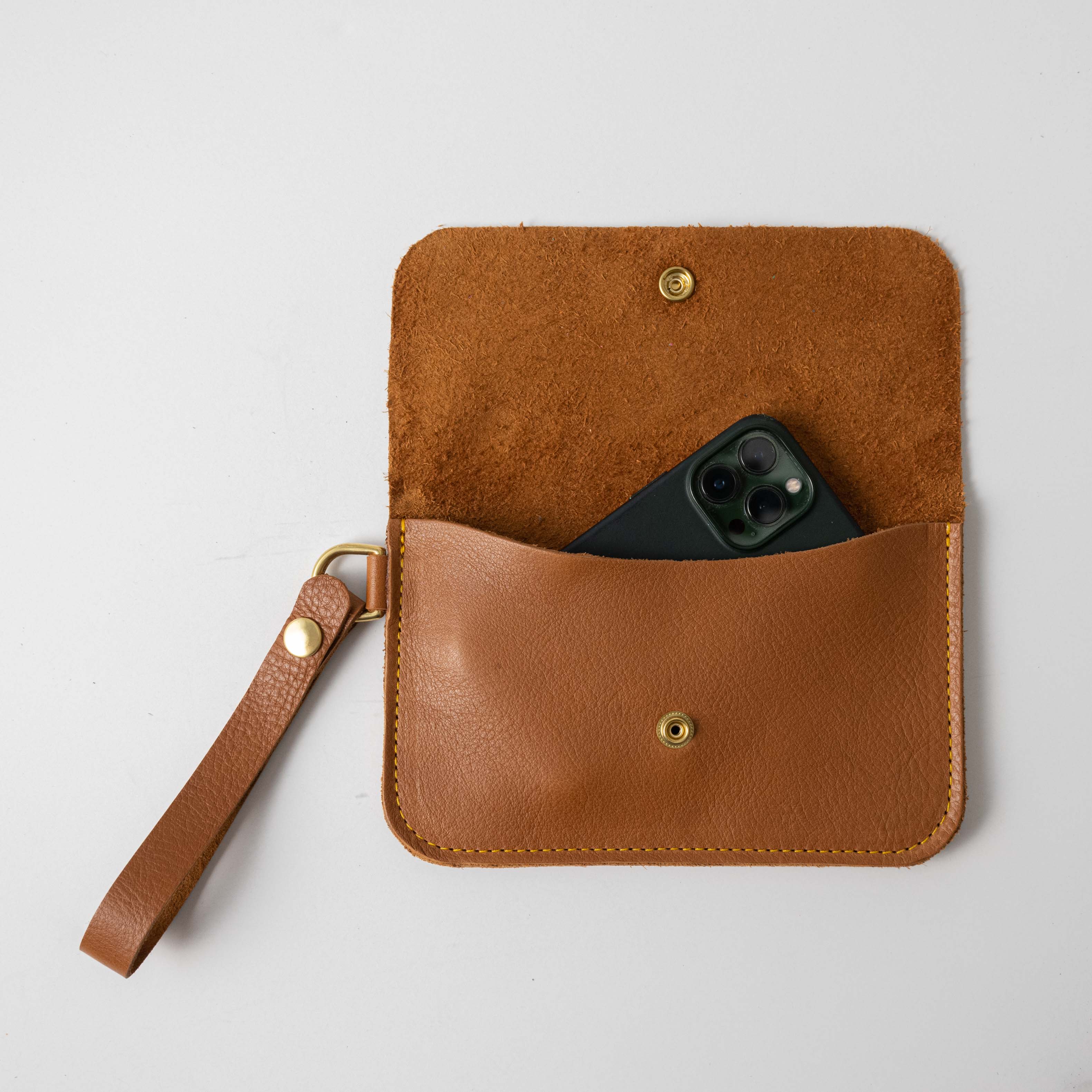 Cognac Cypress Wristlet Clutch - Image 3