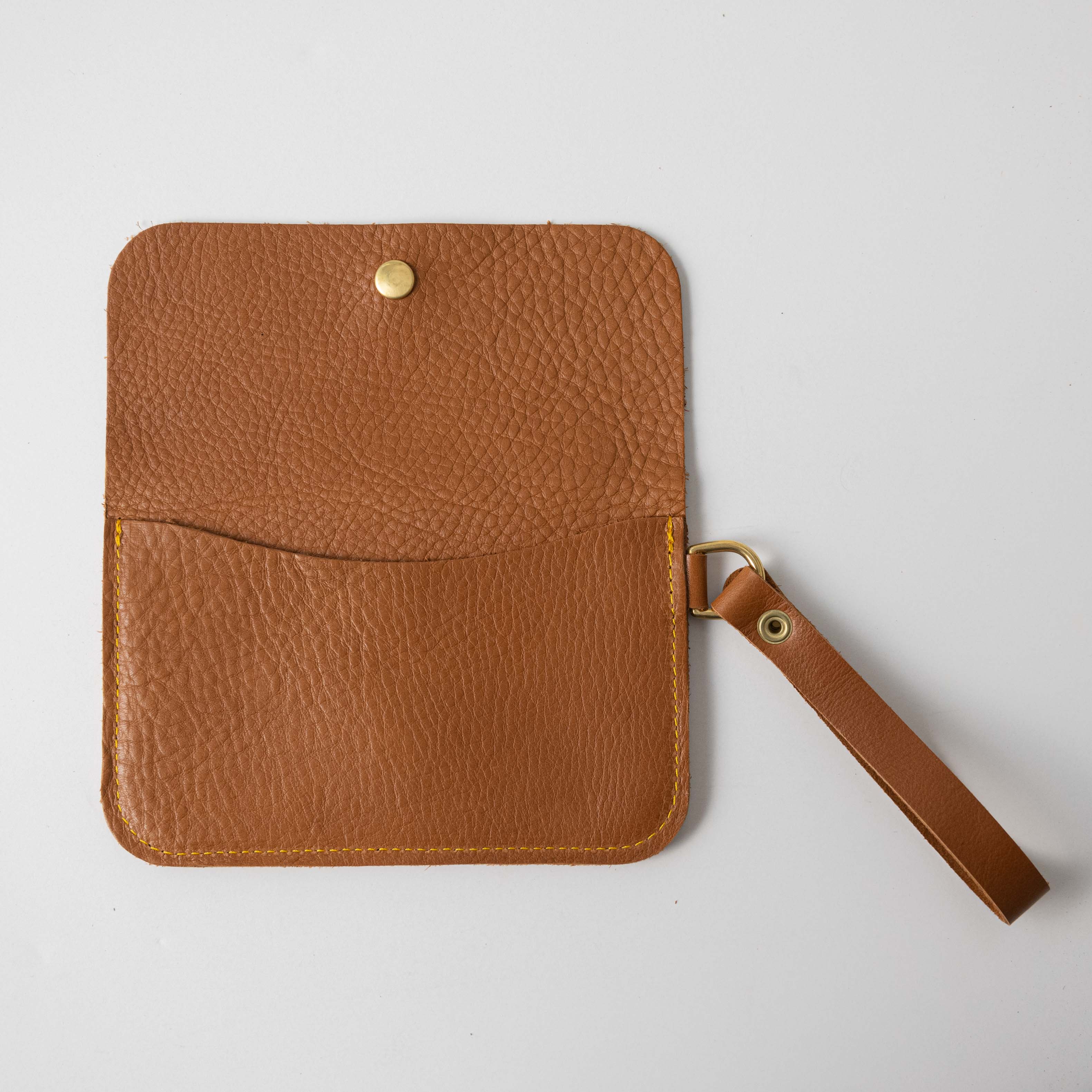 Cognac Cypress Wristlet Clutch - Image 4