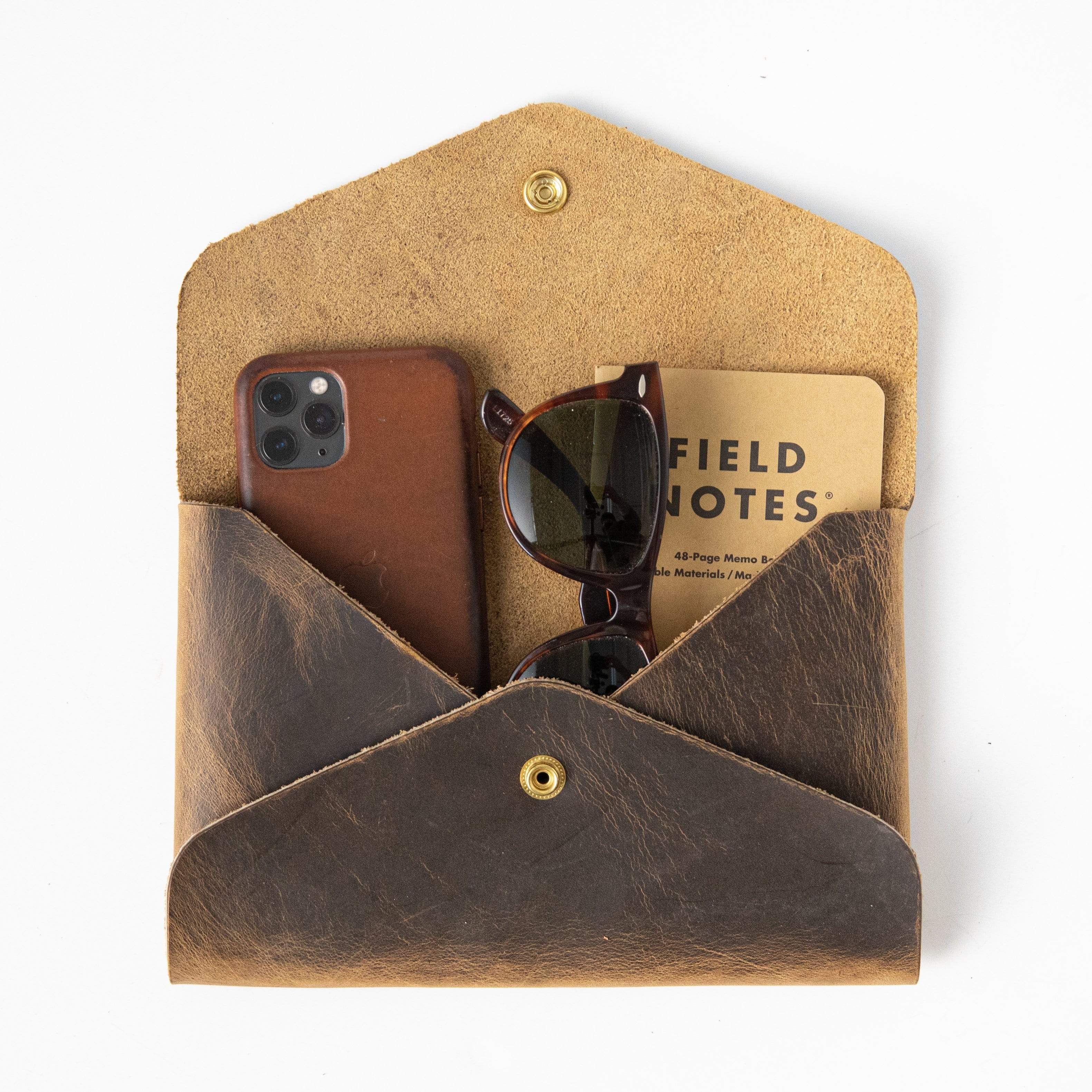 Crazy Horse Envelope Clutch - Image 3