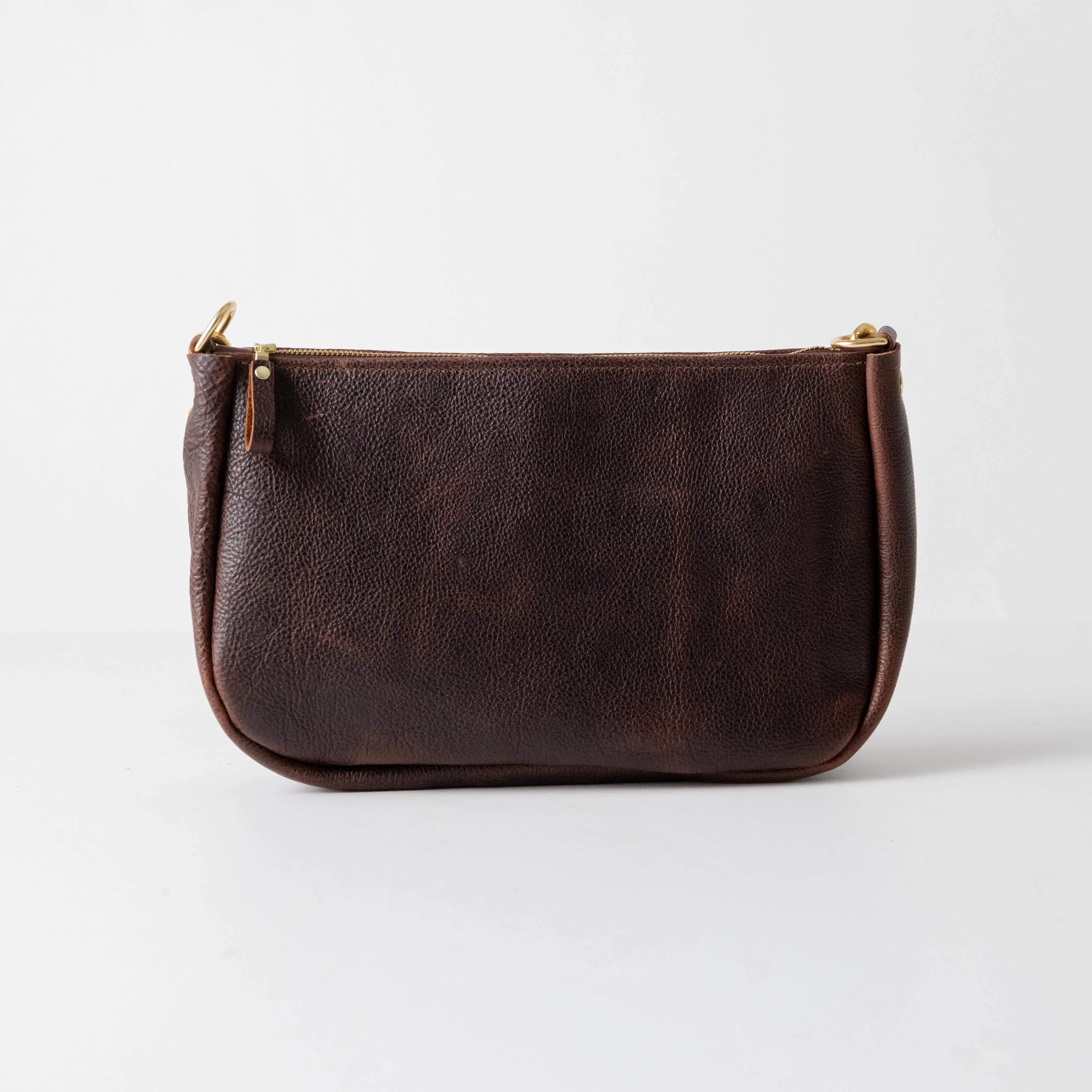 Dark Brown Bulldog Crossbody Bag - Image 5