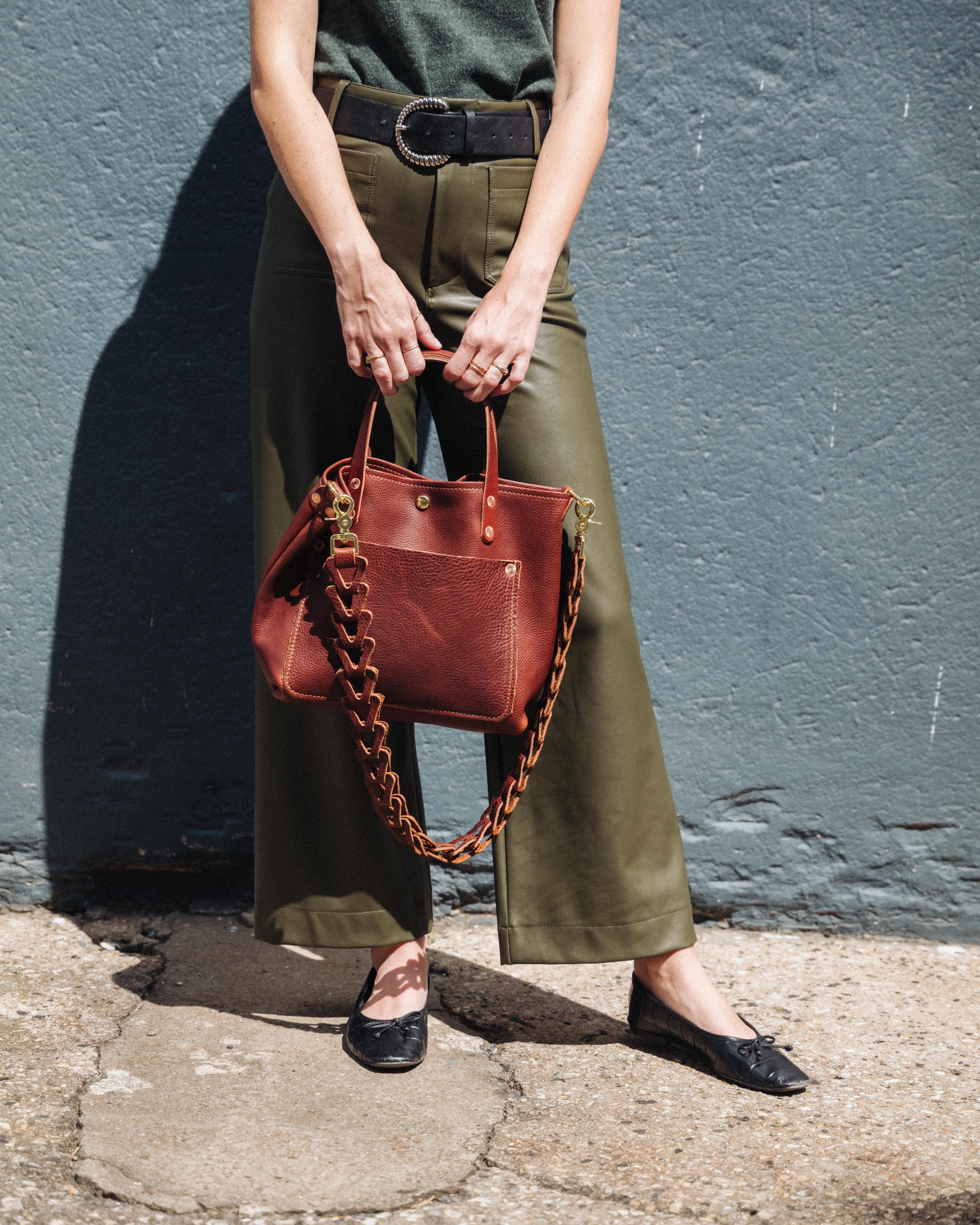 Dark Brown Bulldog Mini Travel Tote - Image 6