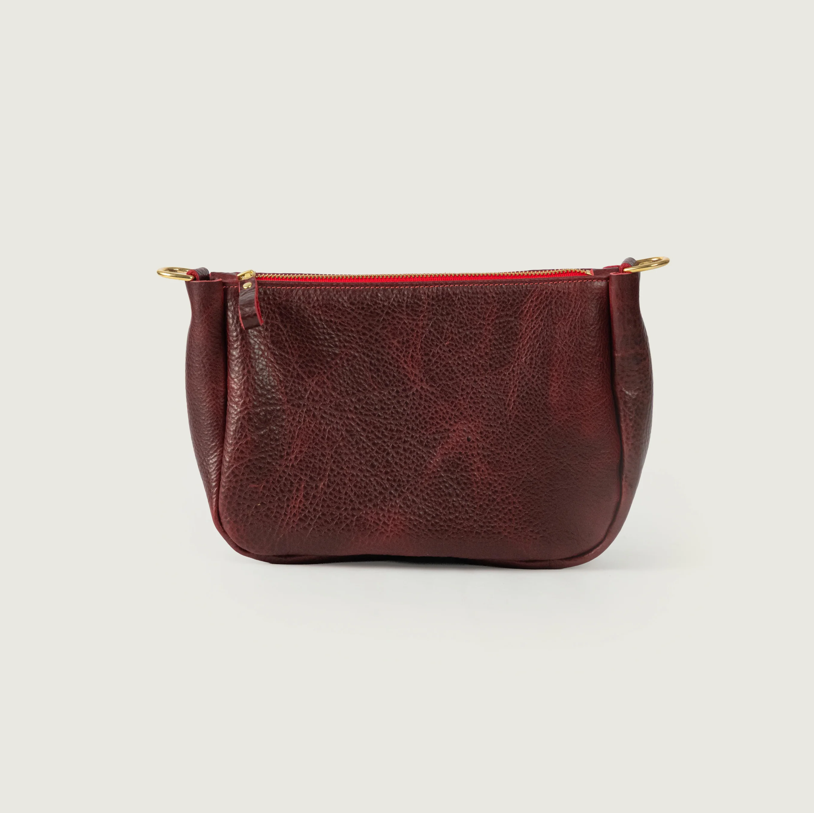 Dark Cherry Bulldog Mini Crossbody Bag