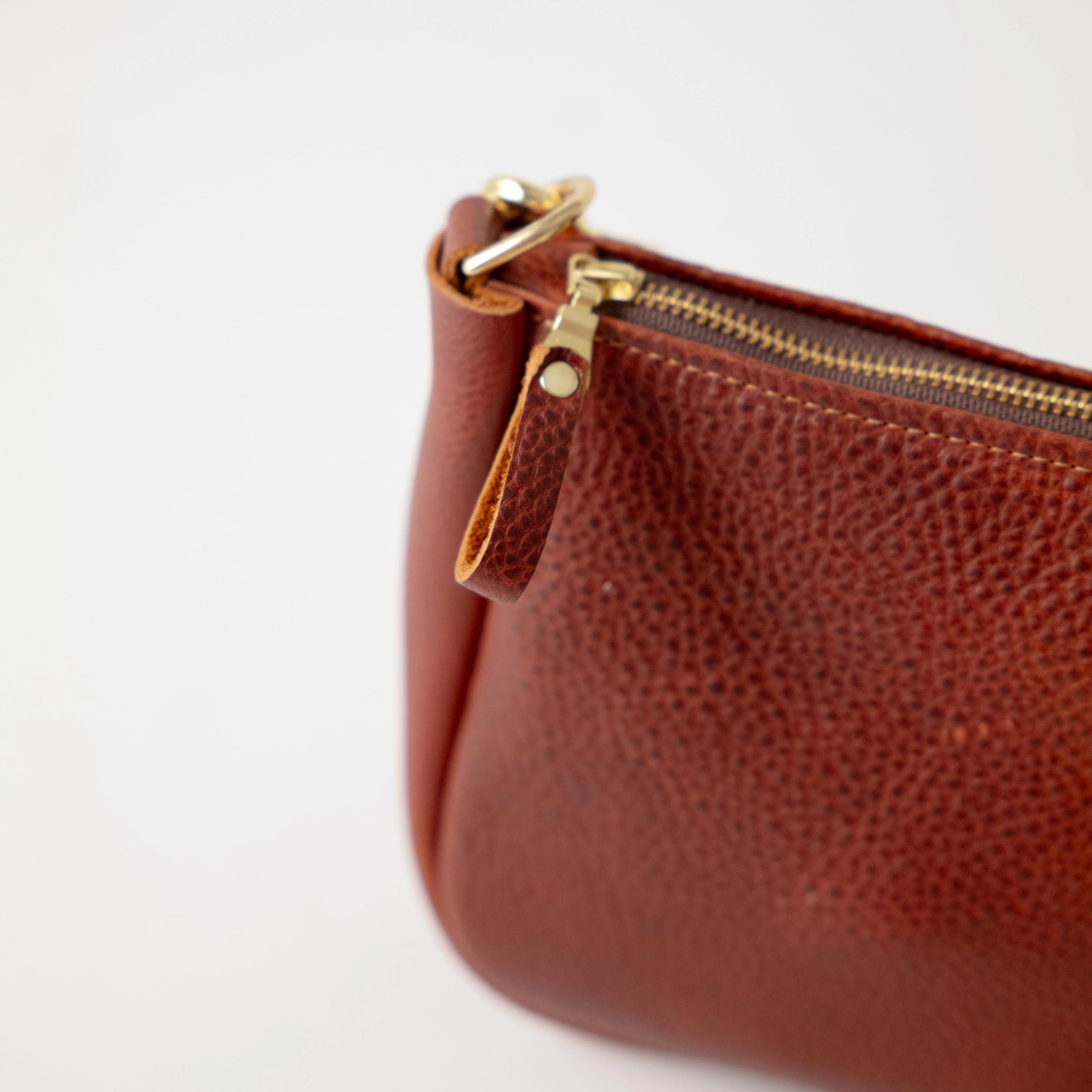 Dark Tan Bulldog Crossbody Bag - Image 2