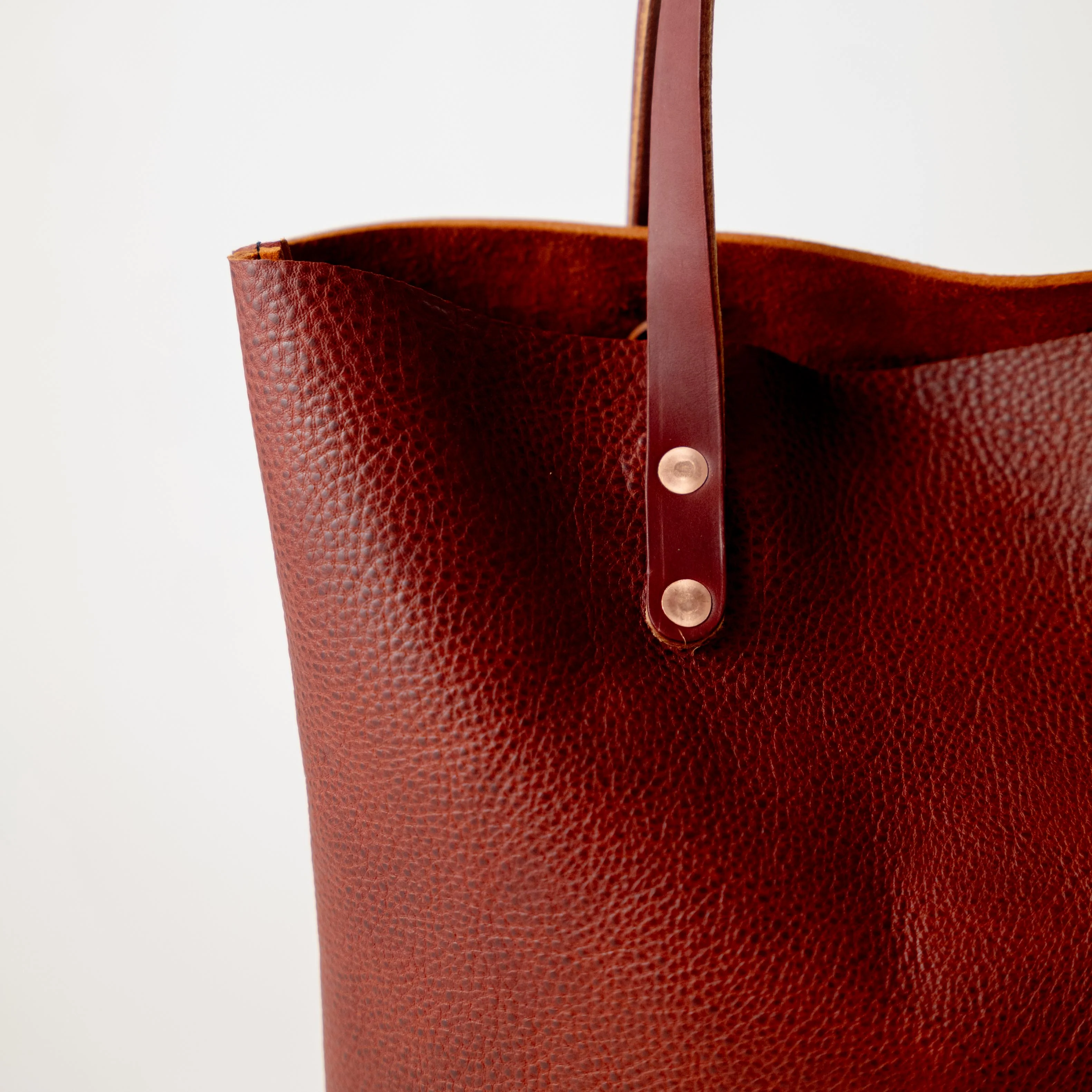 Dark Tan Bulldog East West Tote - Image 3