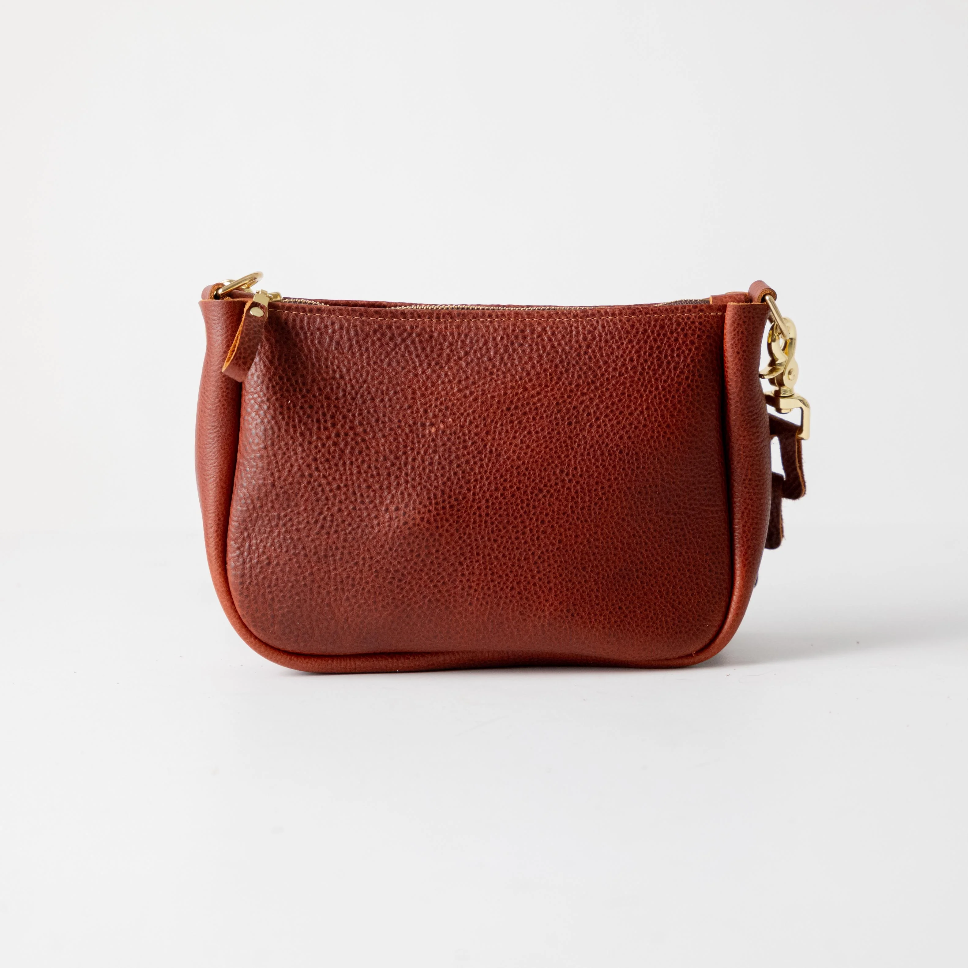 Dark Tan Bulldog Medium Crossbody Bag - Image 4
