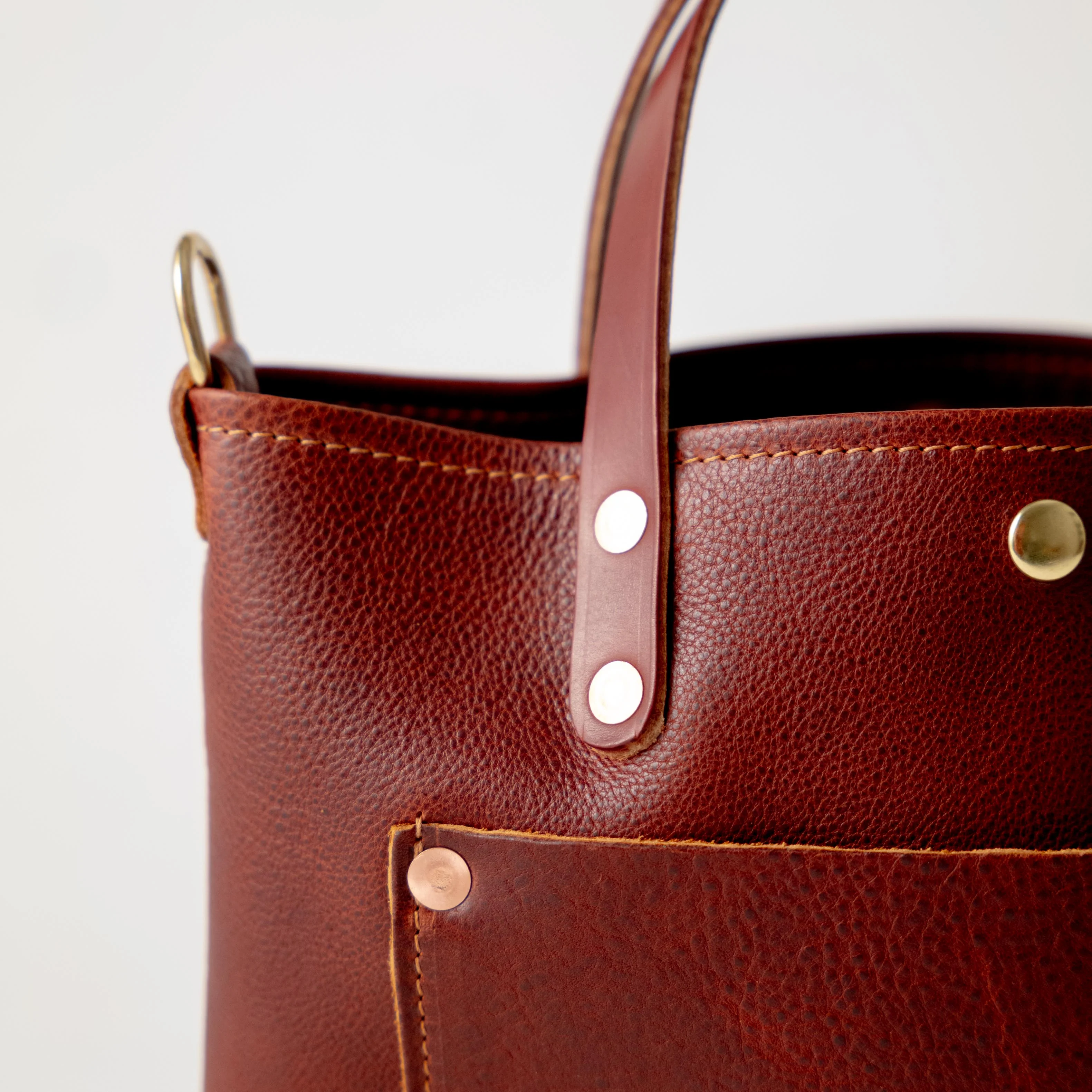 Dark Tan Bulldog Mini Travel Tote - Image 3