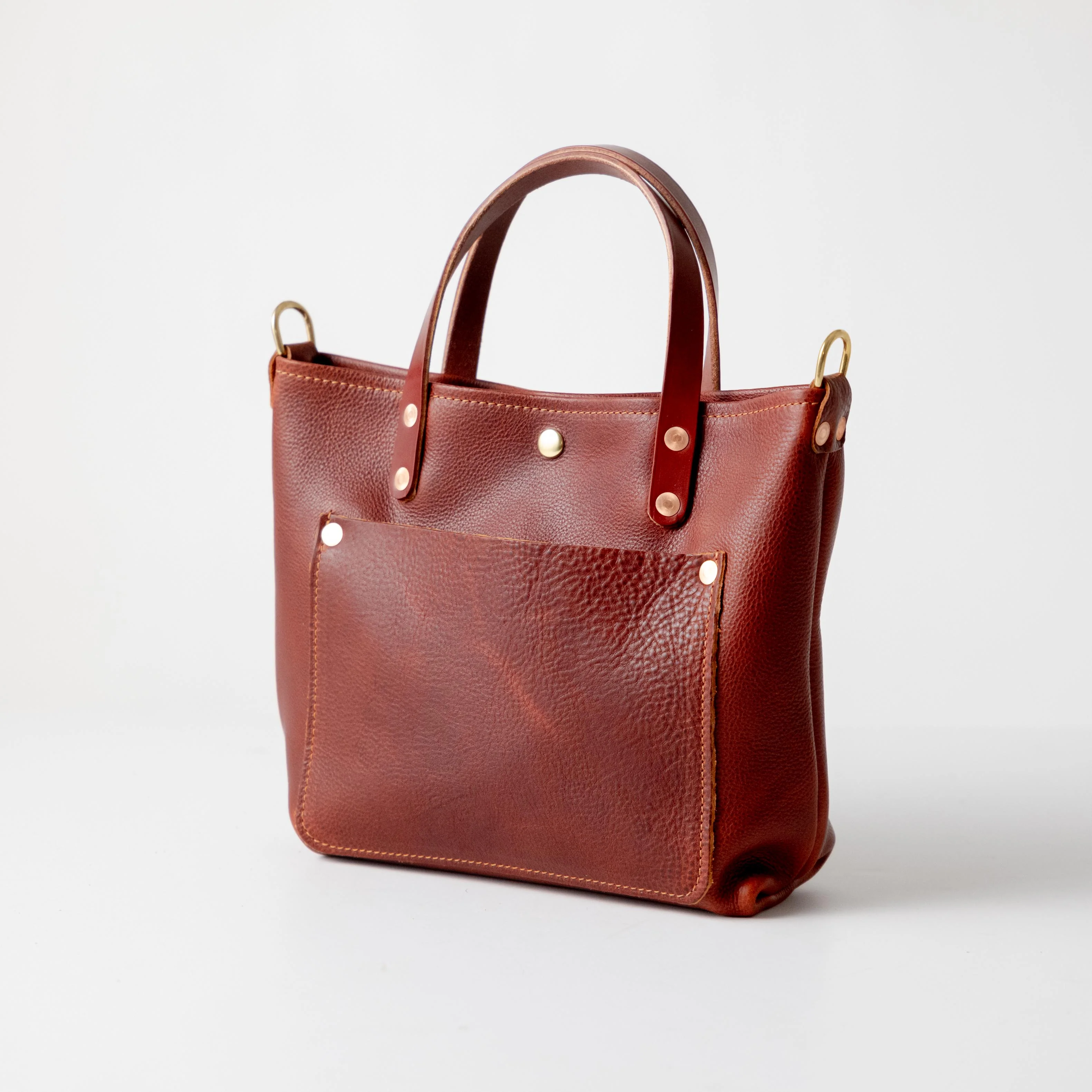 Dark Tan Bulldog Mini Travel Tote - Image 4