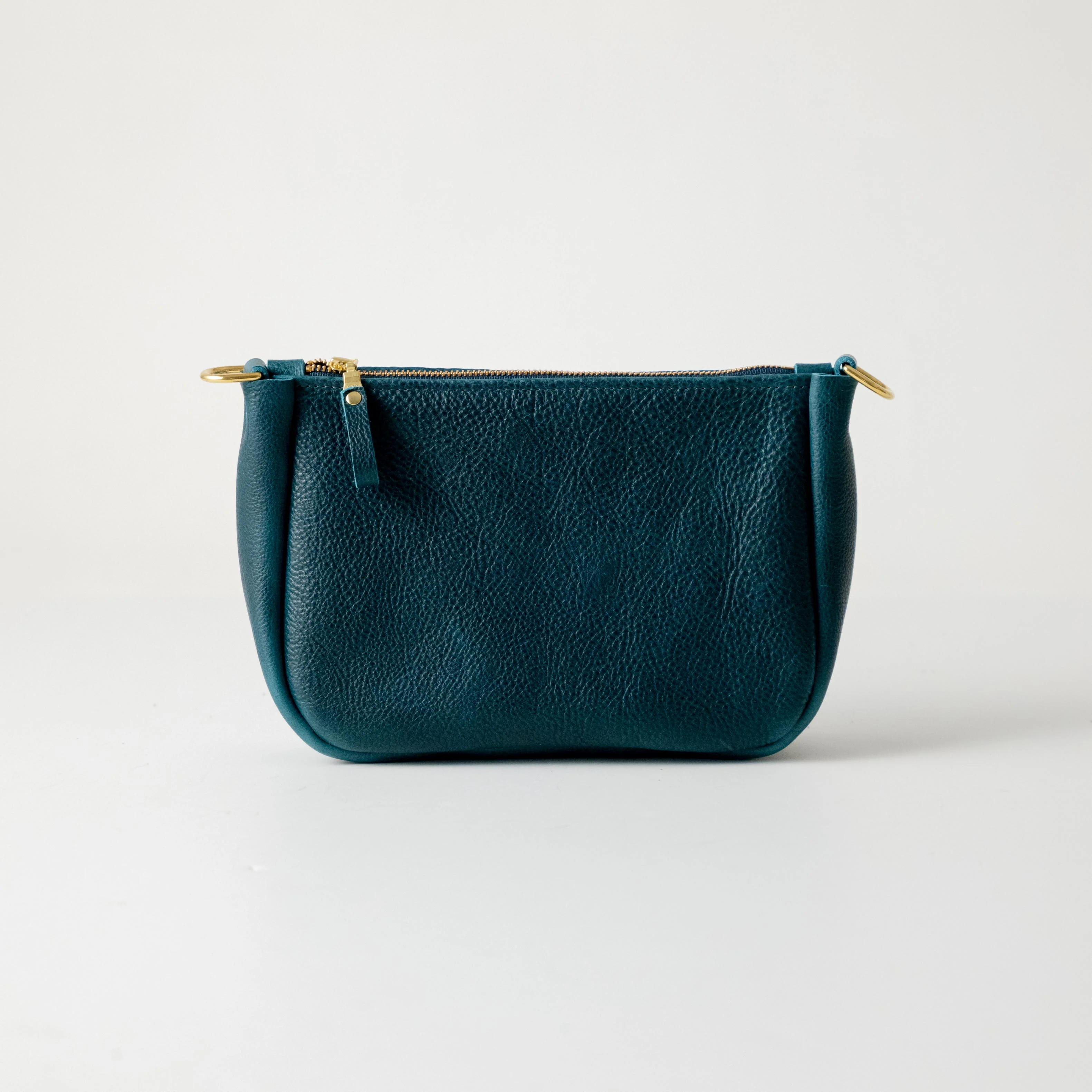 Dark Teal Bulldog Medium Crossbody Bag - Image 6
