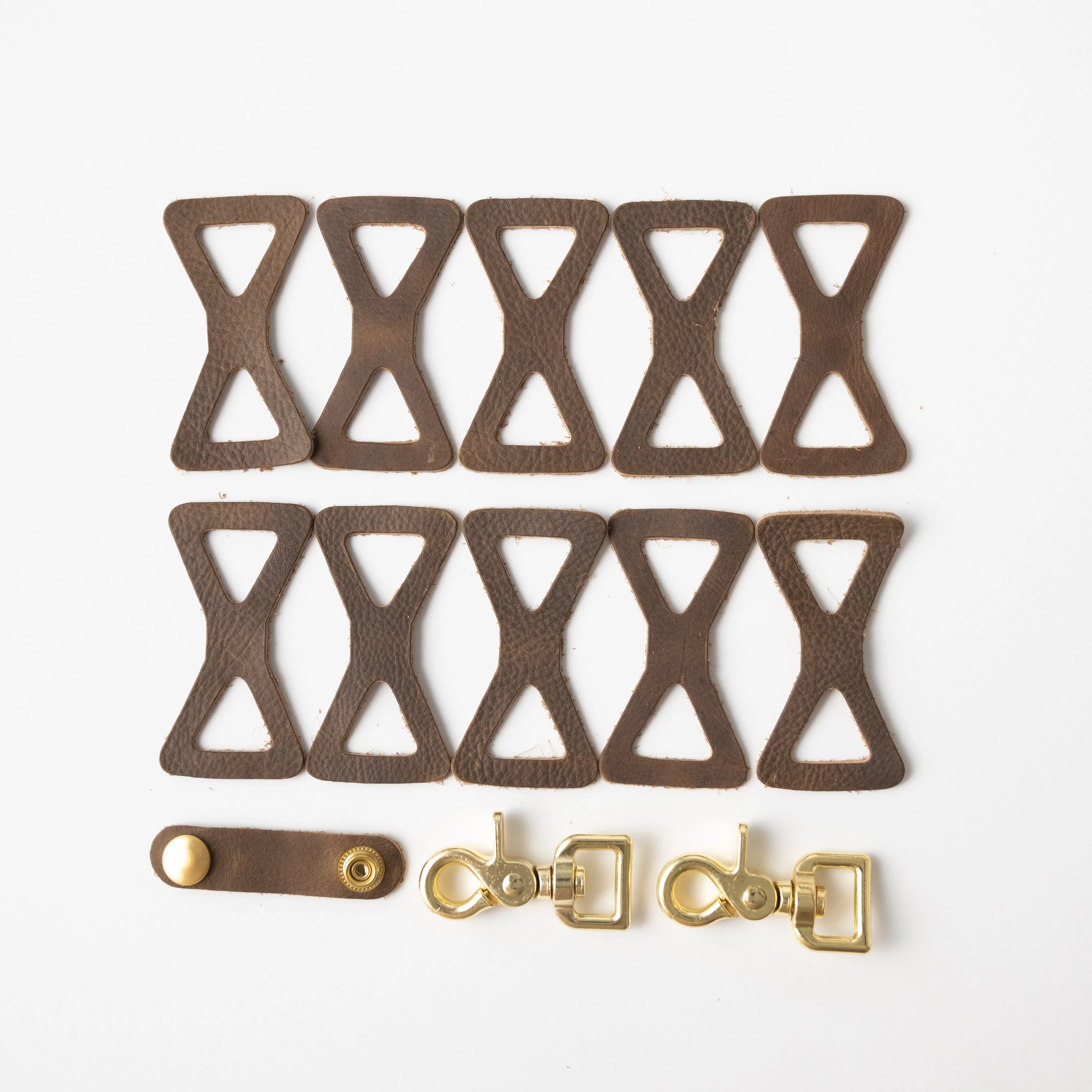 Olive Kodiak Leather Chain Links - Image 2