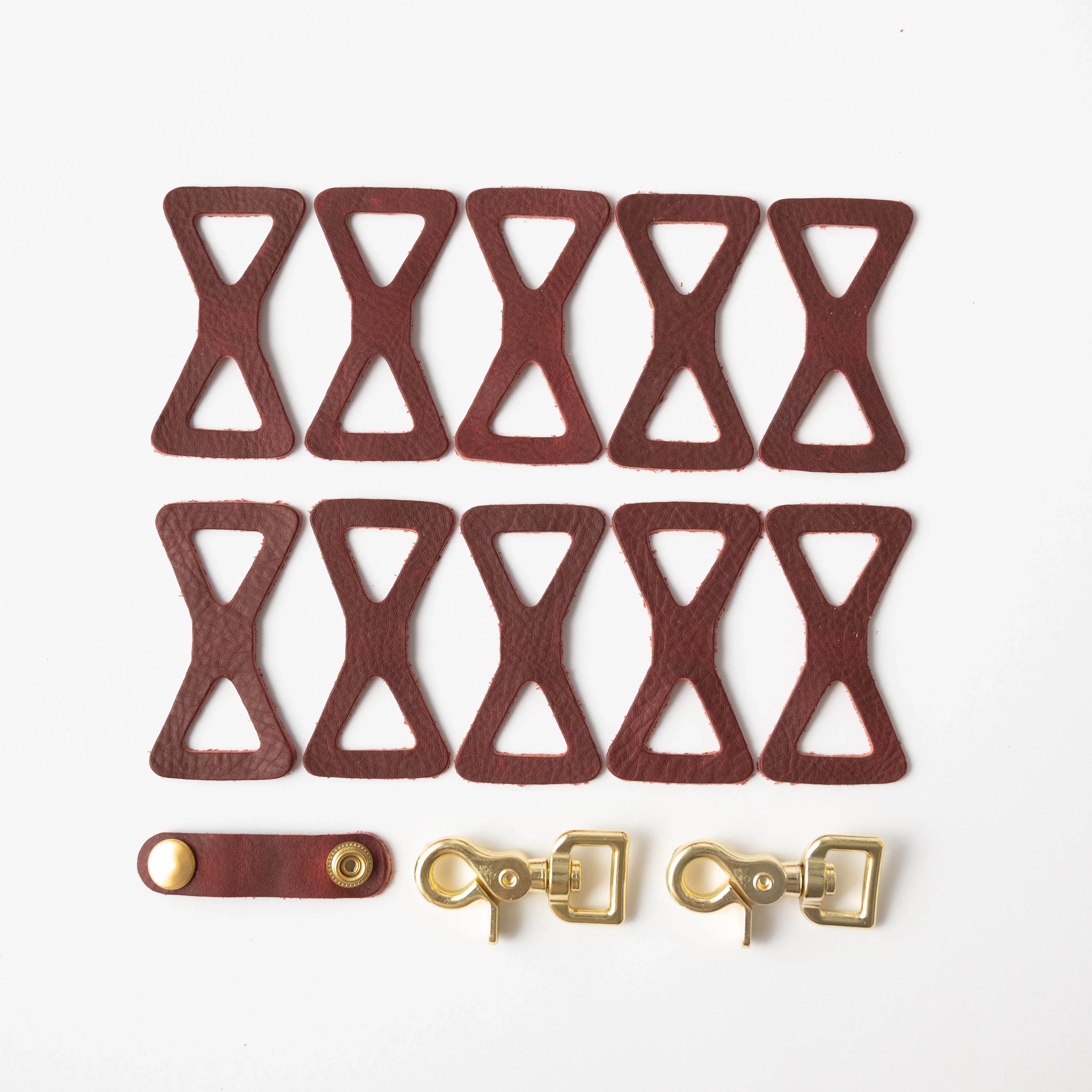 Red Kodiak Leather Chain Links - Image 2