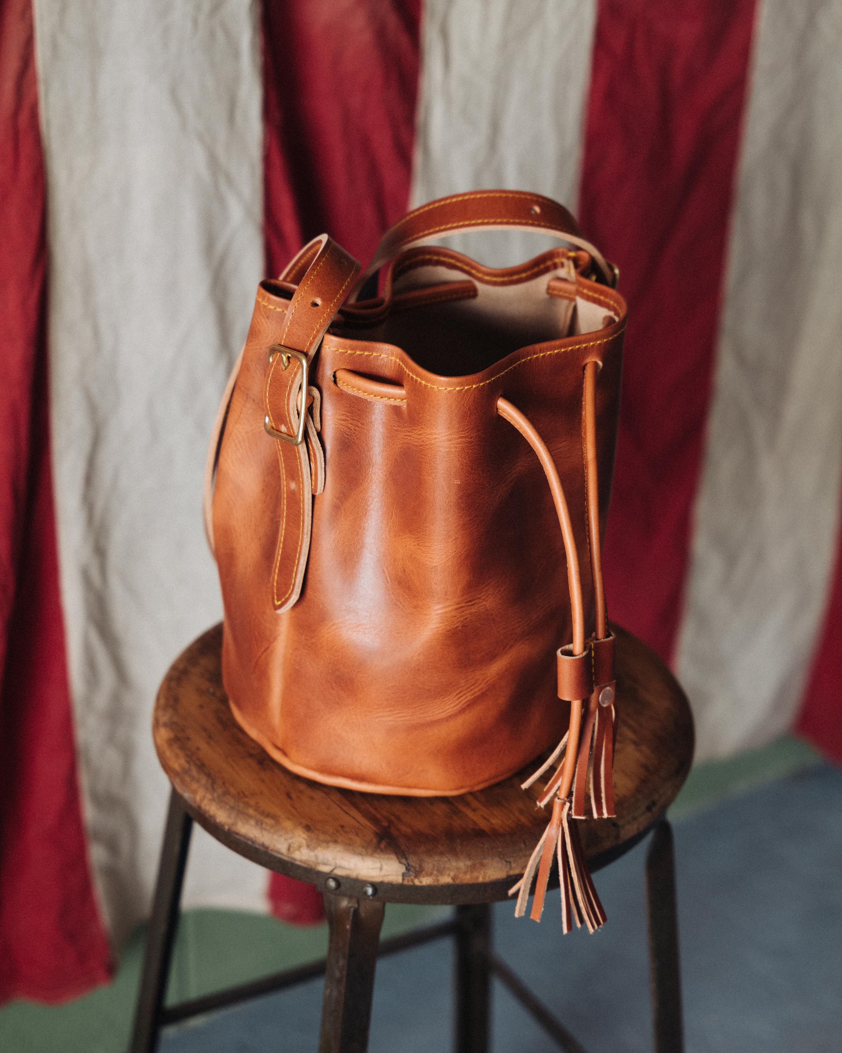 English Tan Dublin Bucket Bag - Image 11