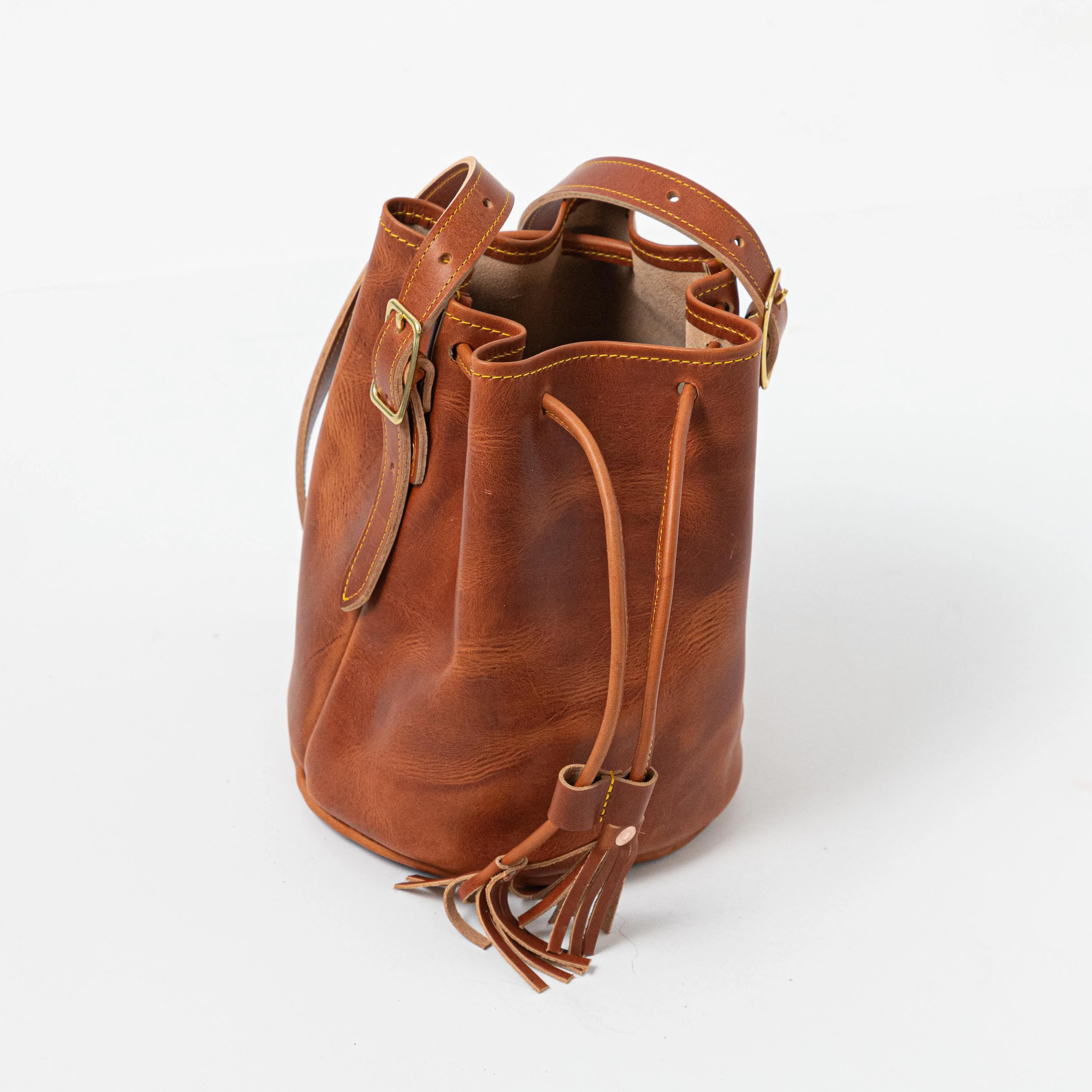 English Tan Dublin Bucket Bag - Image 4