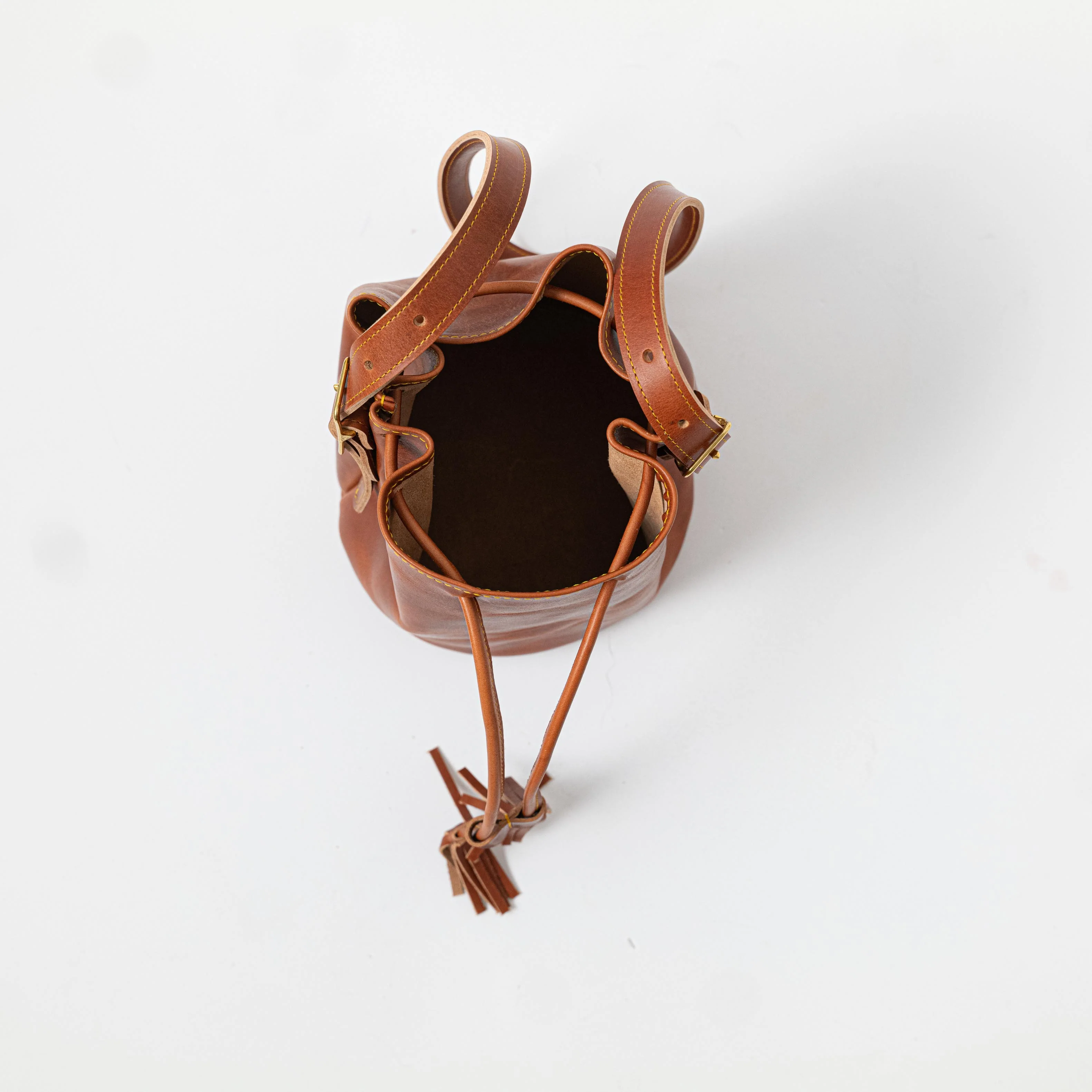 English Tan Dublin Bucket Bag - Image 5