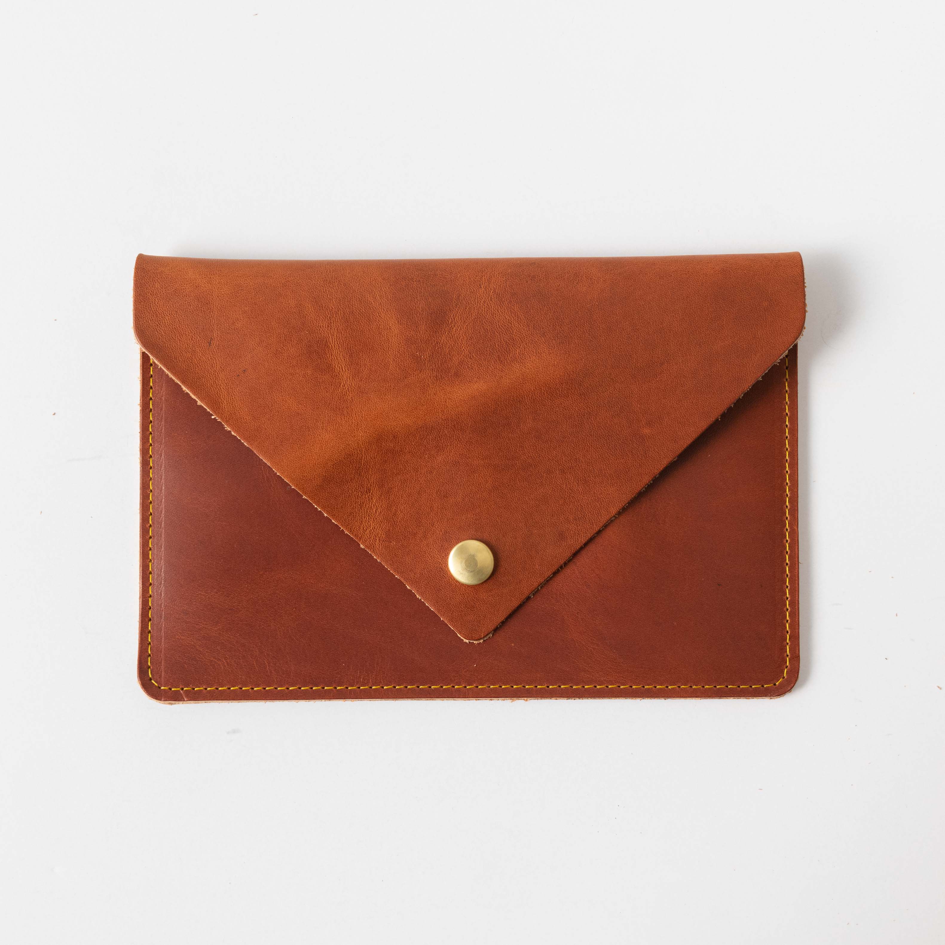 English Tan Dublin Leather Clutch - Image 2