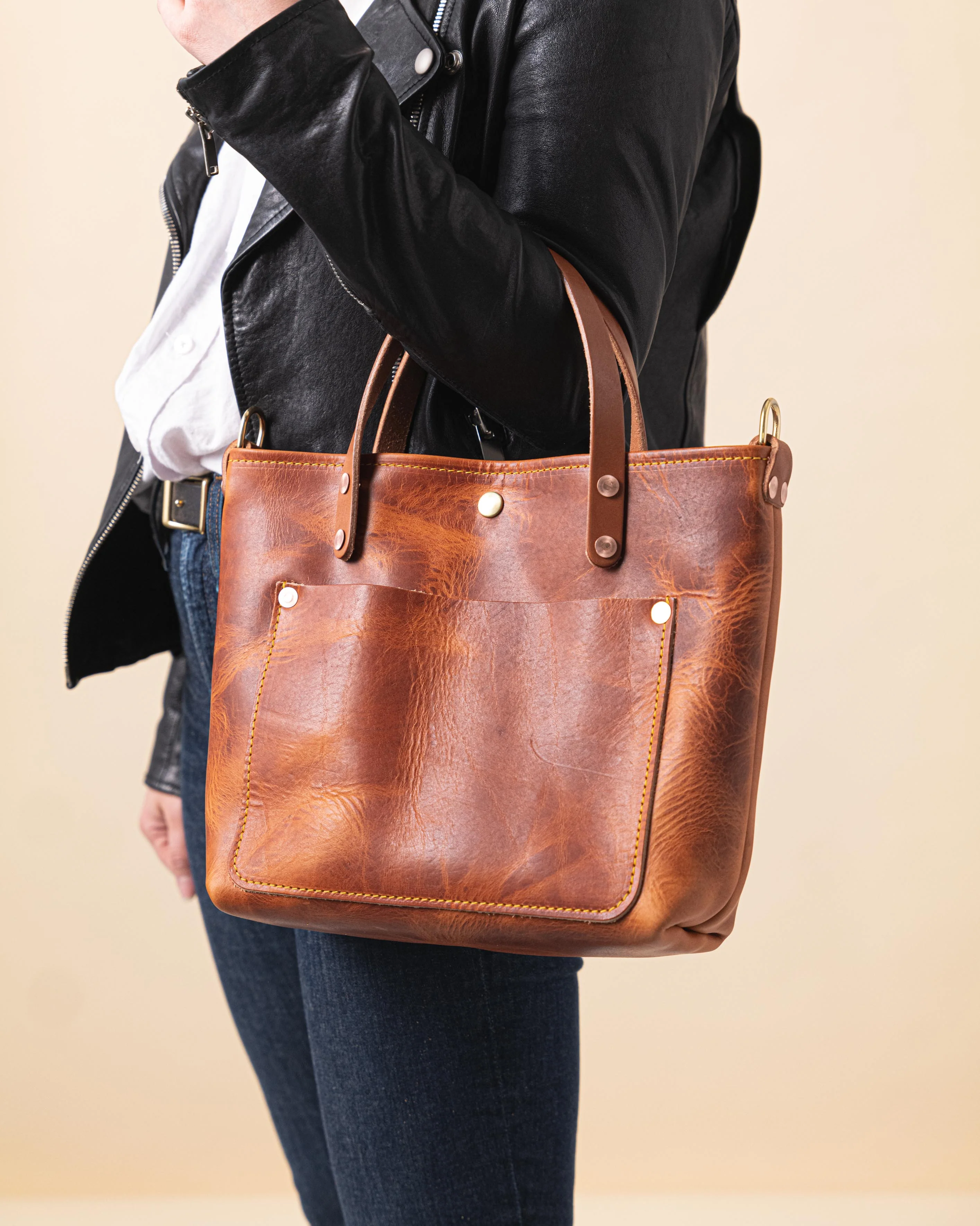 English Tan Dublin Mini Travel Tote - Image 11