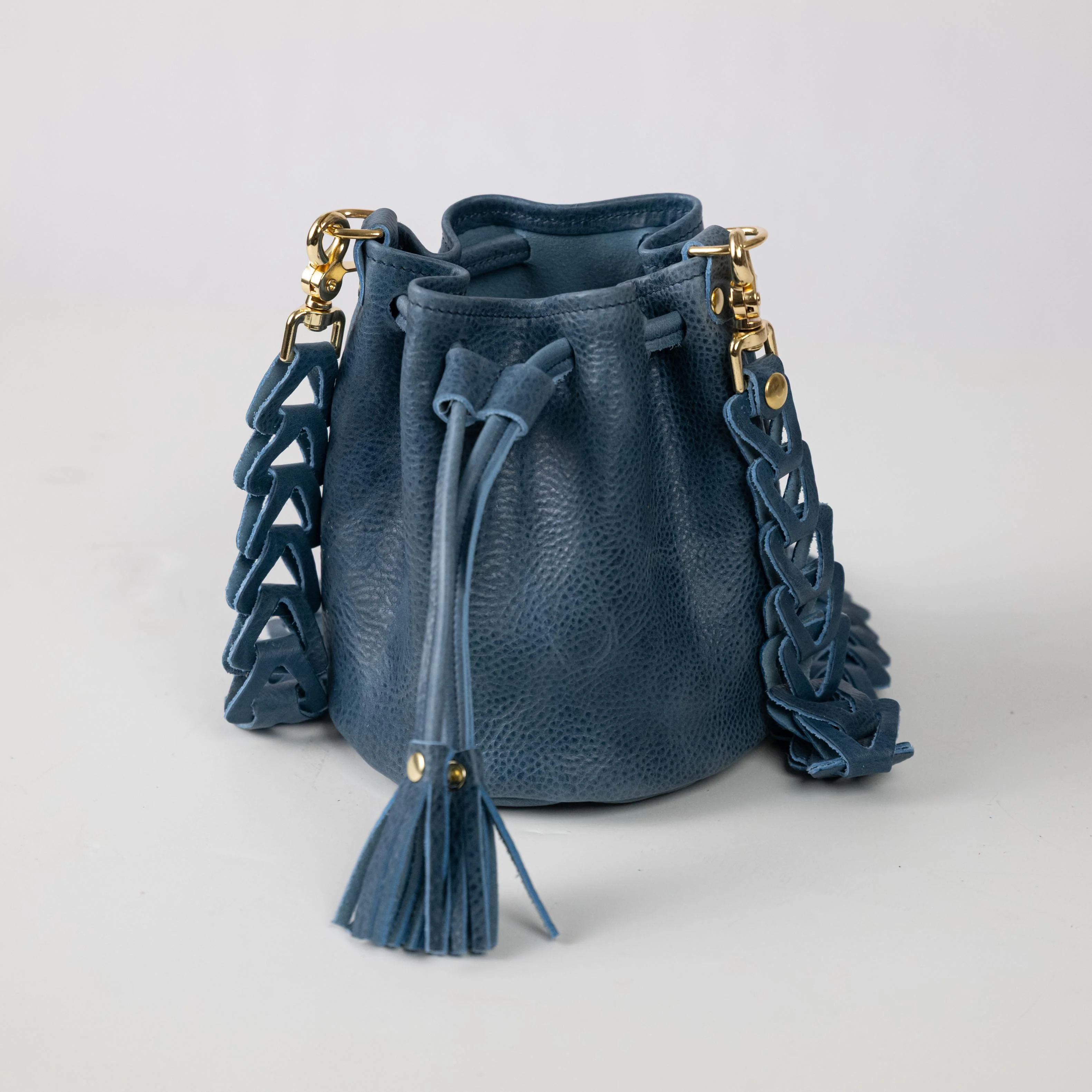 French Blue Bulldog Mini Bucket Bag - Image 2
