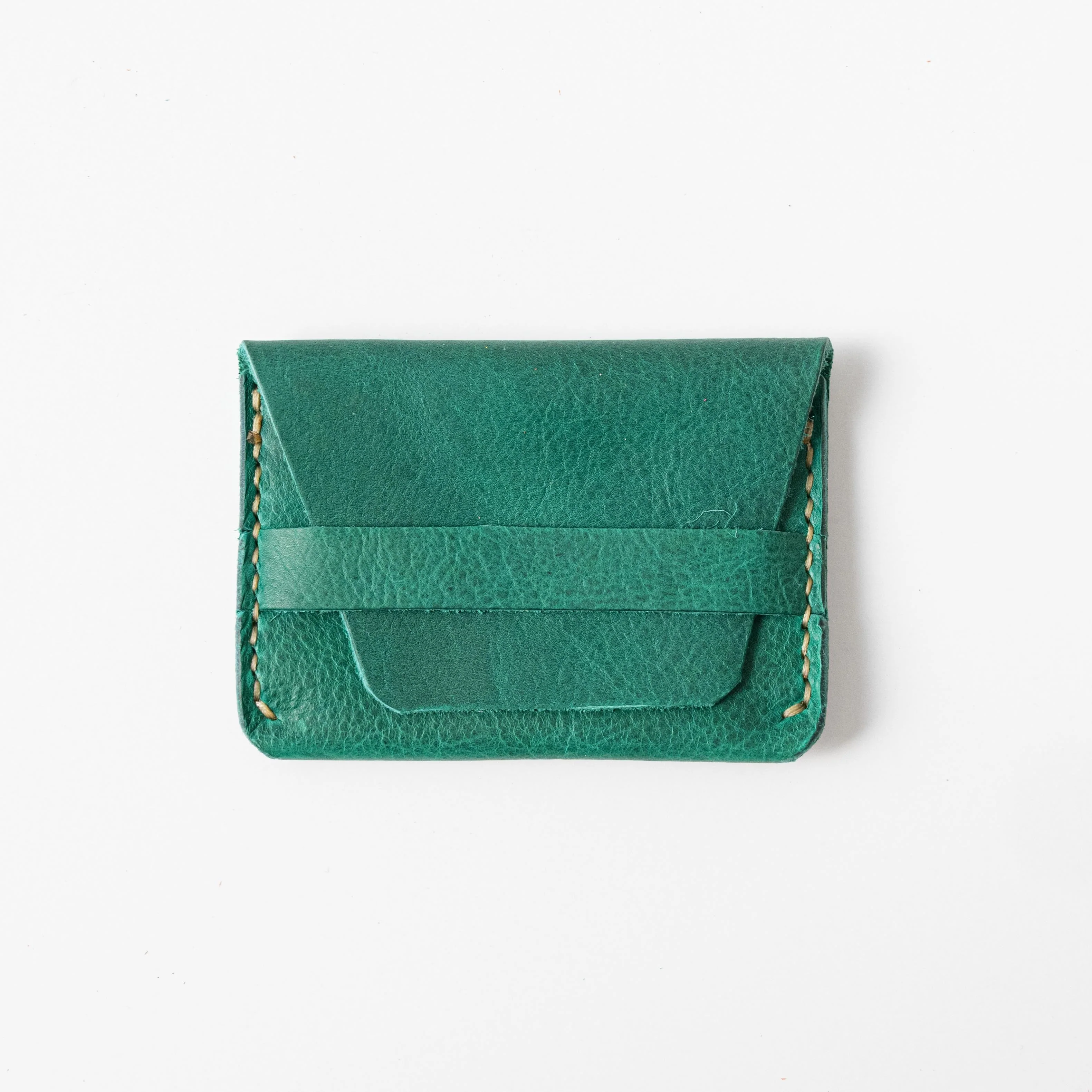 Green Bison Flap Wallet
