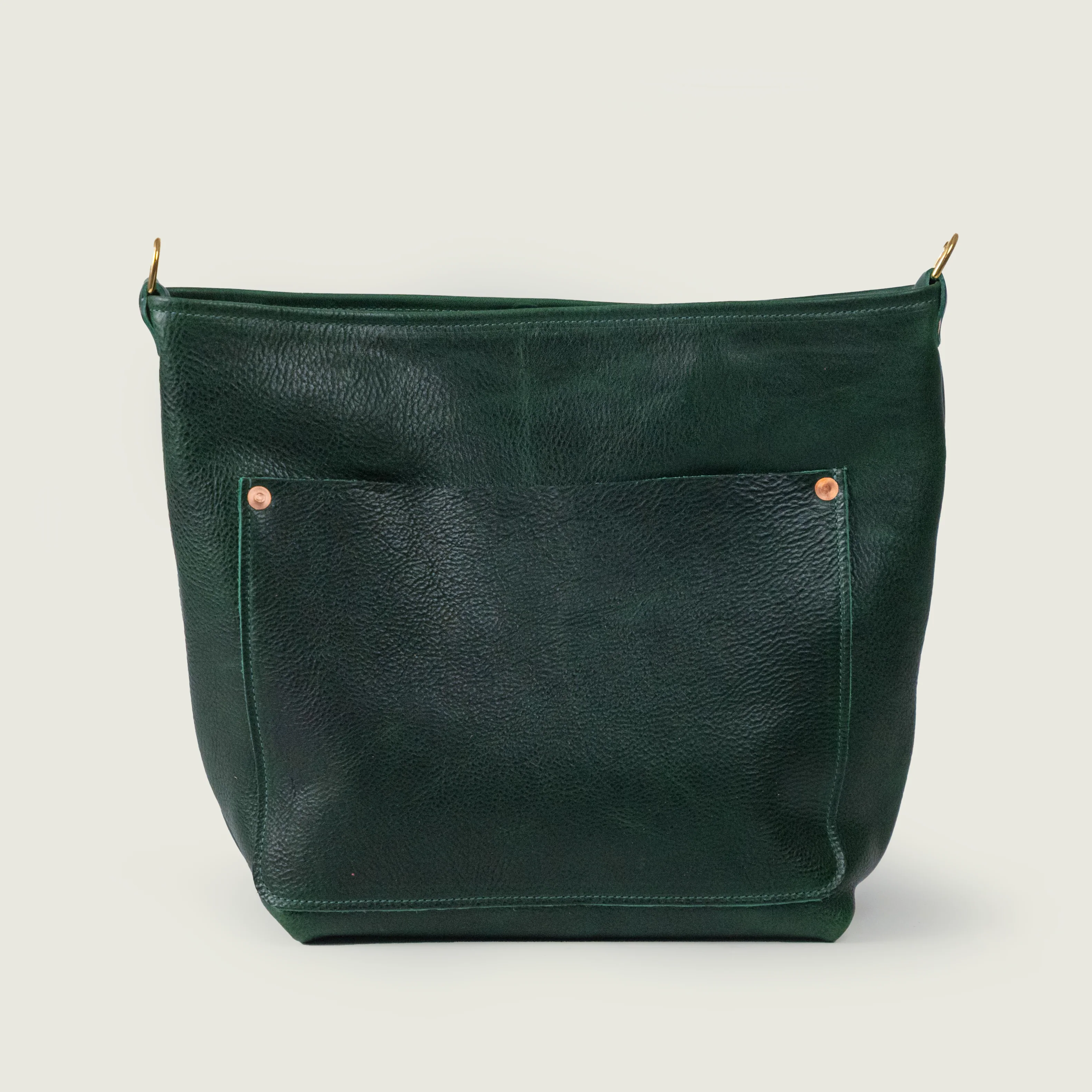 Green Bulldog Crossbody Travel Tote