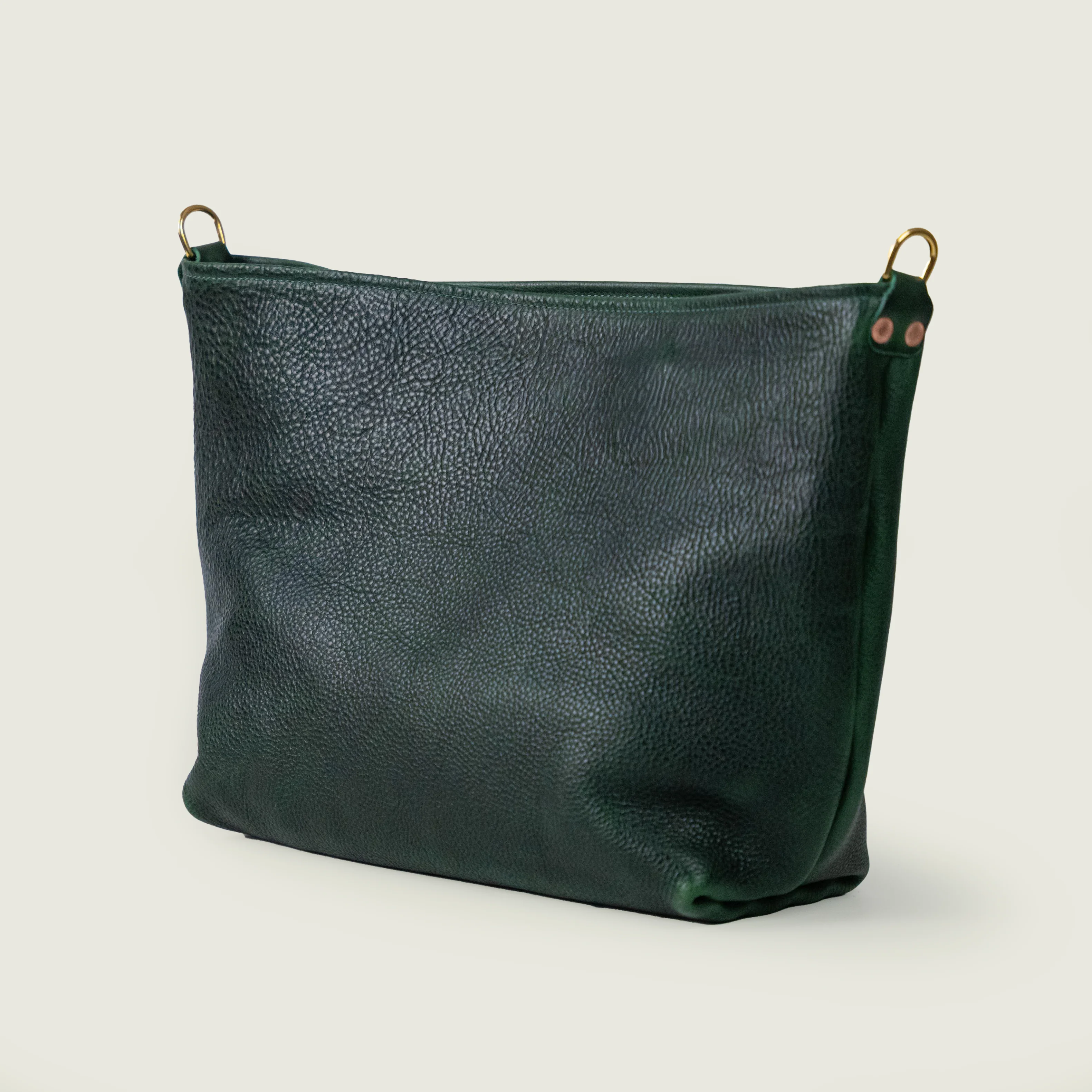 Green Bulldog East West Crossbody Tote - Image 3