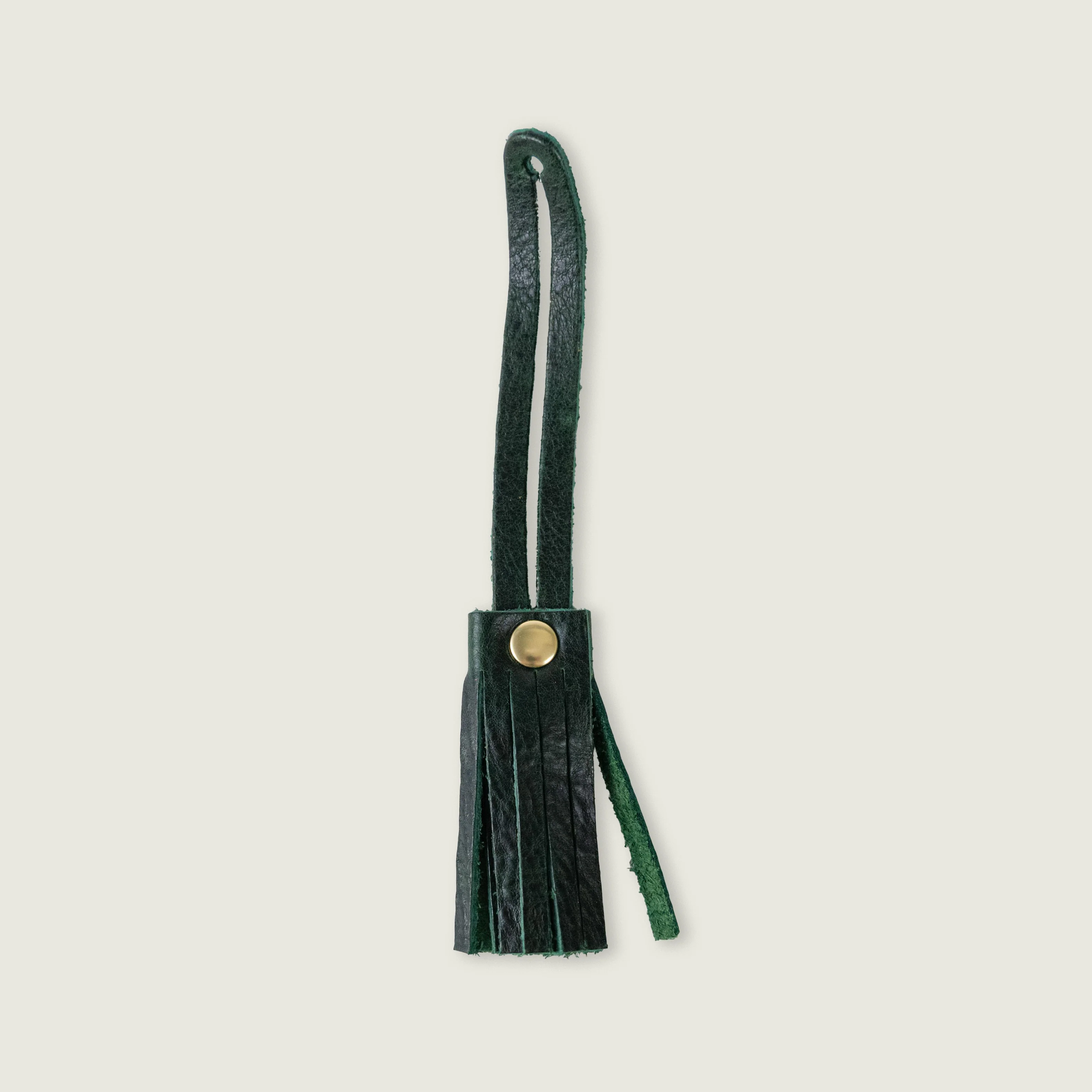 Green Bulldog Leather Tassel