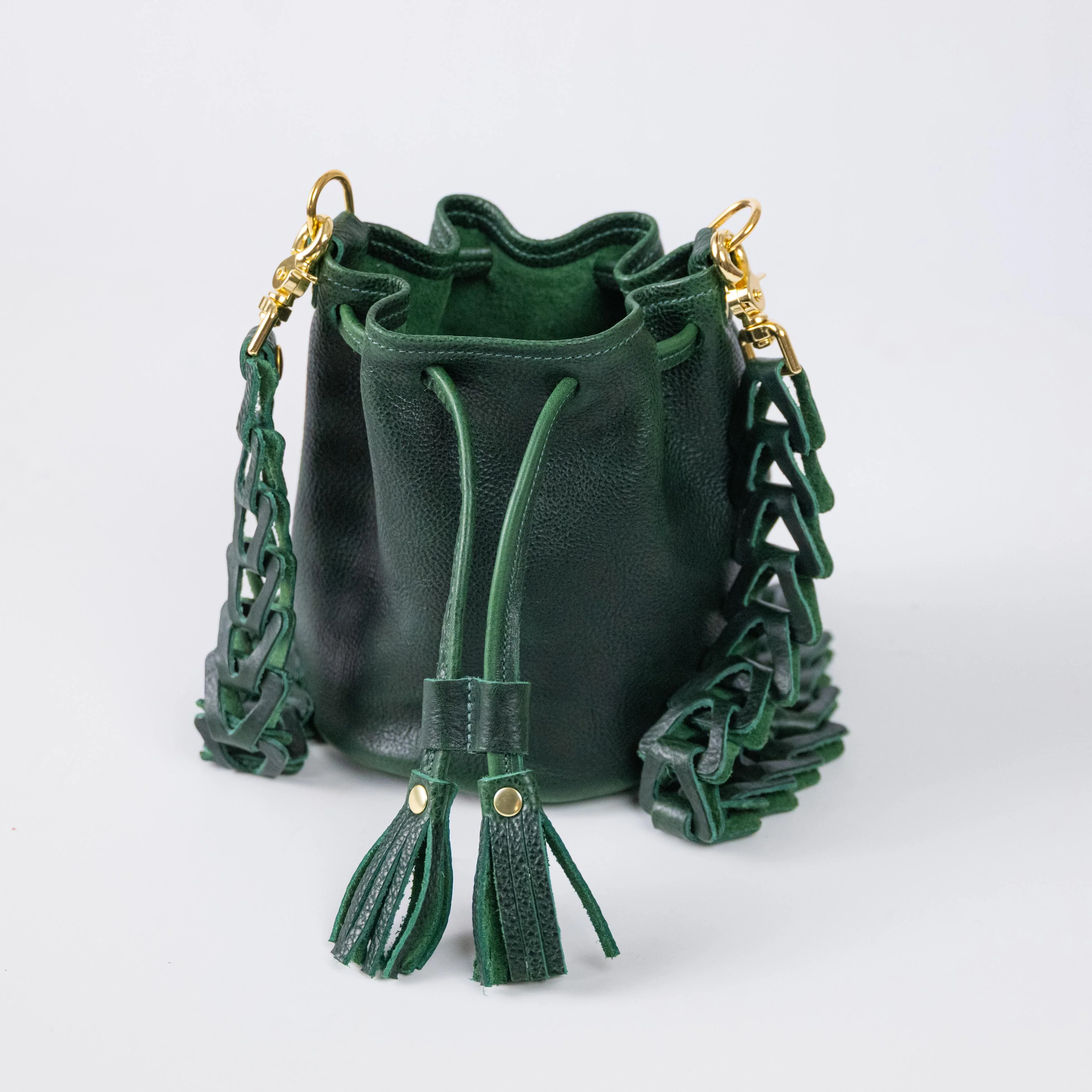 Green Bulldog Mini Bucket Bag - Image 2