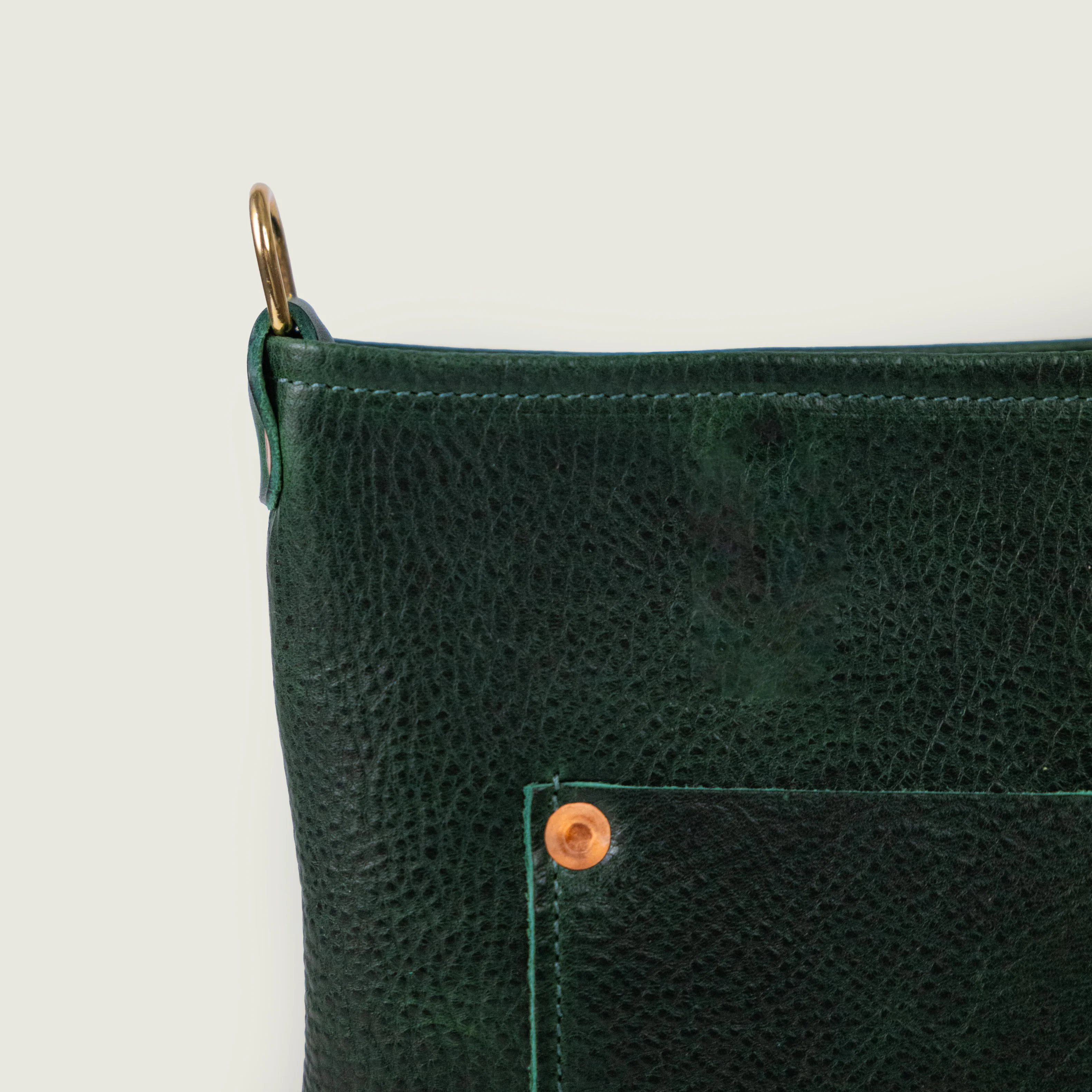 Green Bulldog Mini Crossbody Travel Tote - Image 3