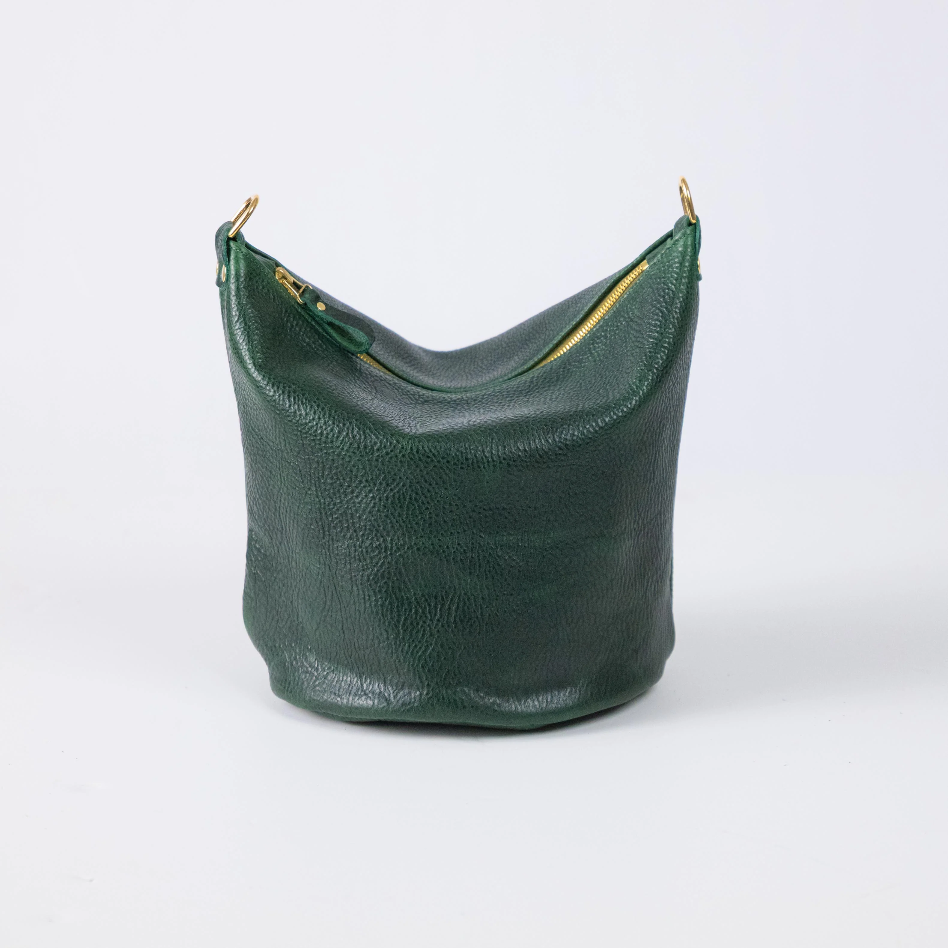 Green Bulldog Zip-Top Bucket Bag - Image 6