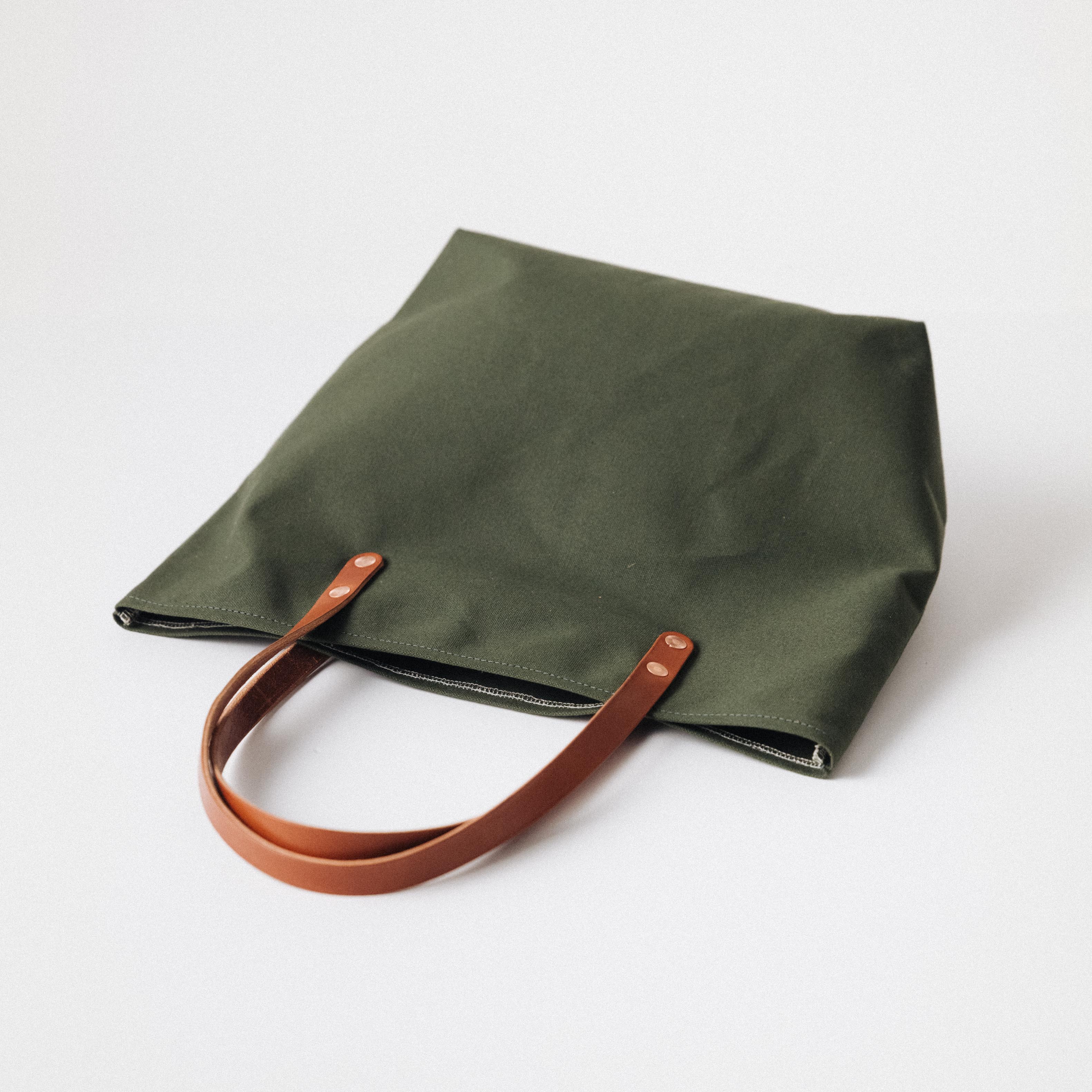 Green Canvas Tote - Image 6