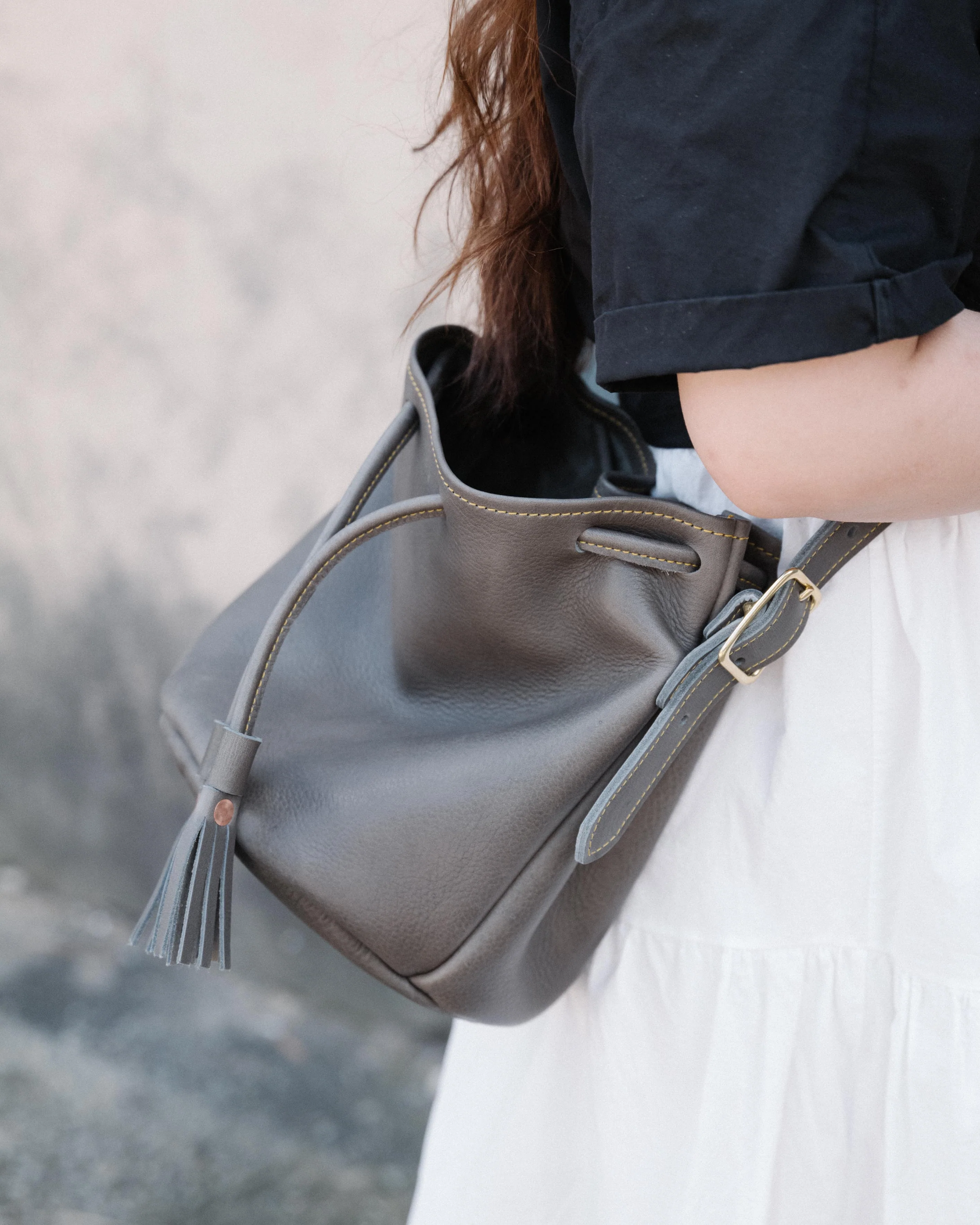 Grey Cypress Bucket Bag - Image 5