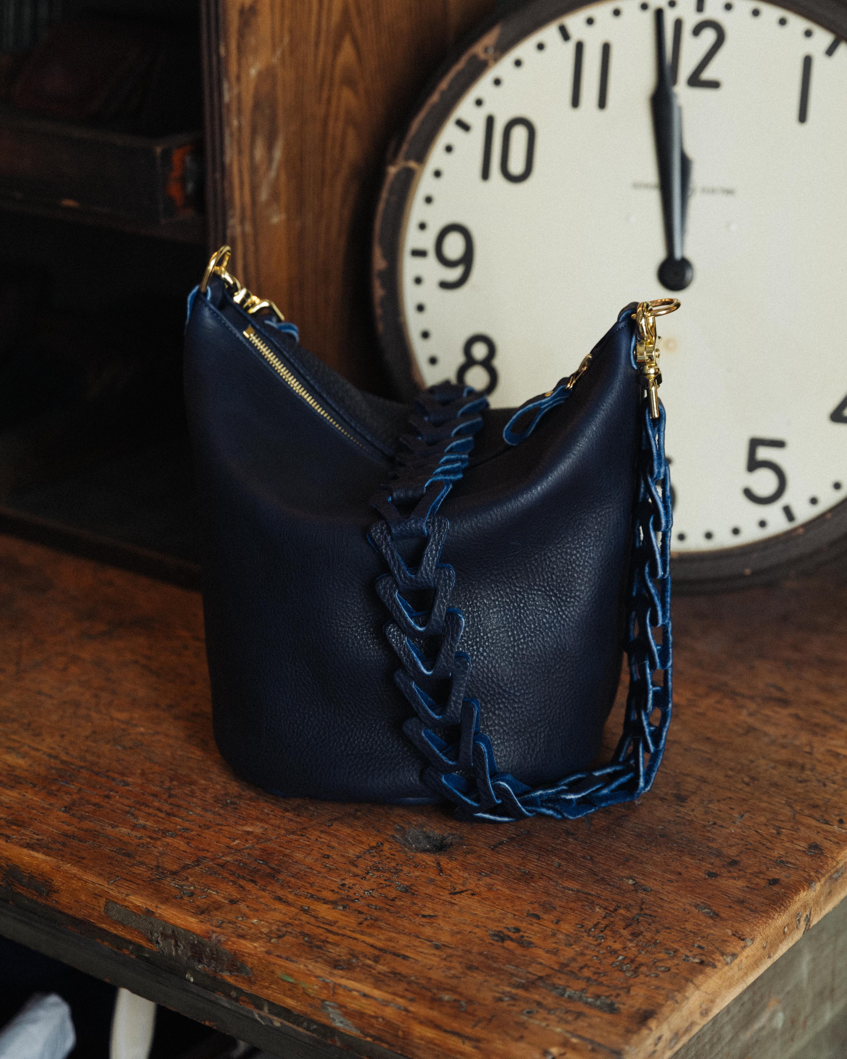 Ink Washed Cavalier Mini Zip-Top Bucket Bag - Image 5