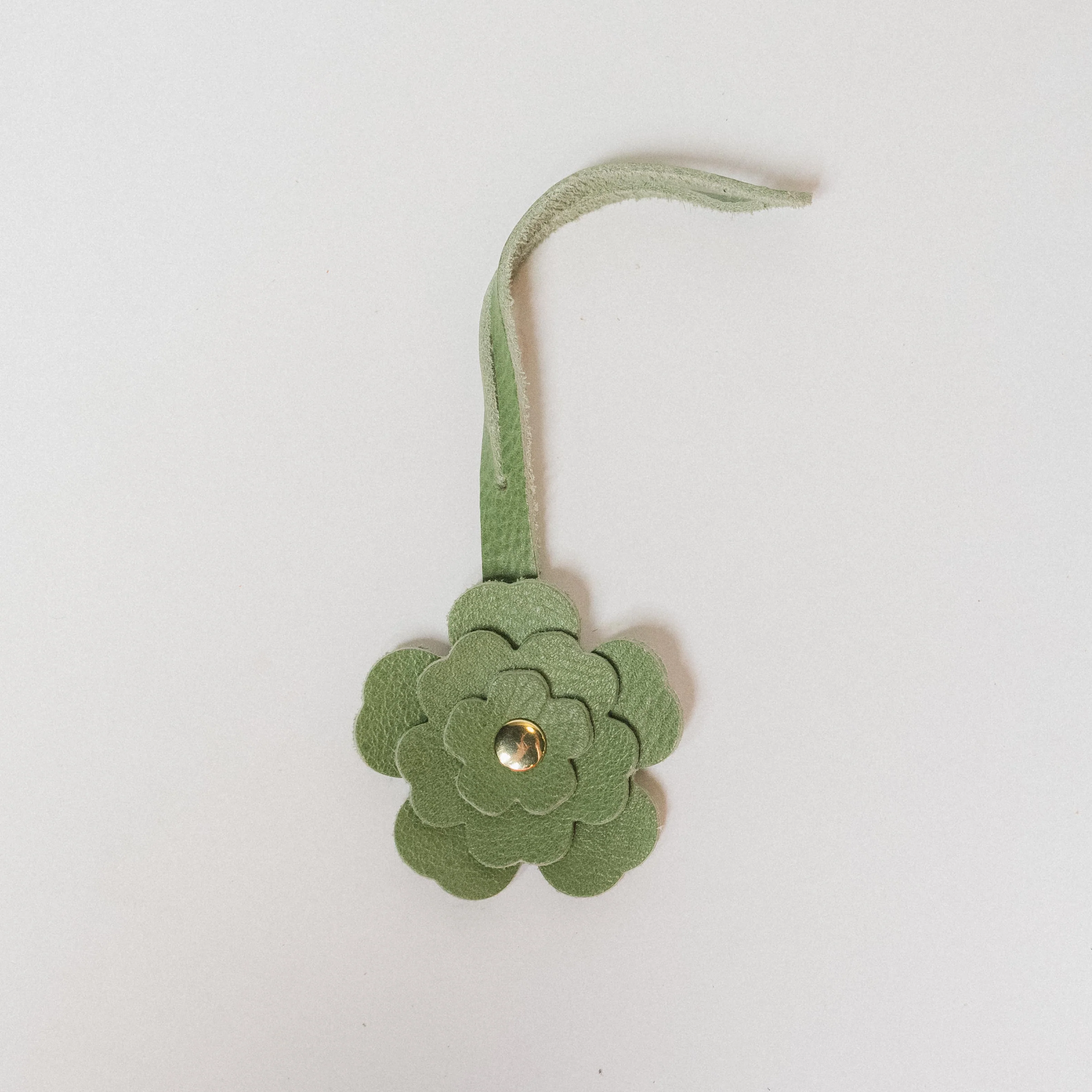 Matcha Bulldog Flower Charm