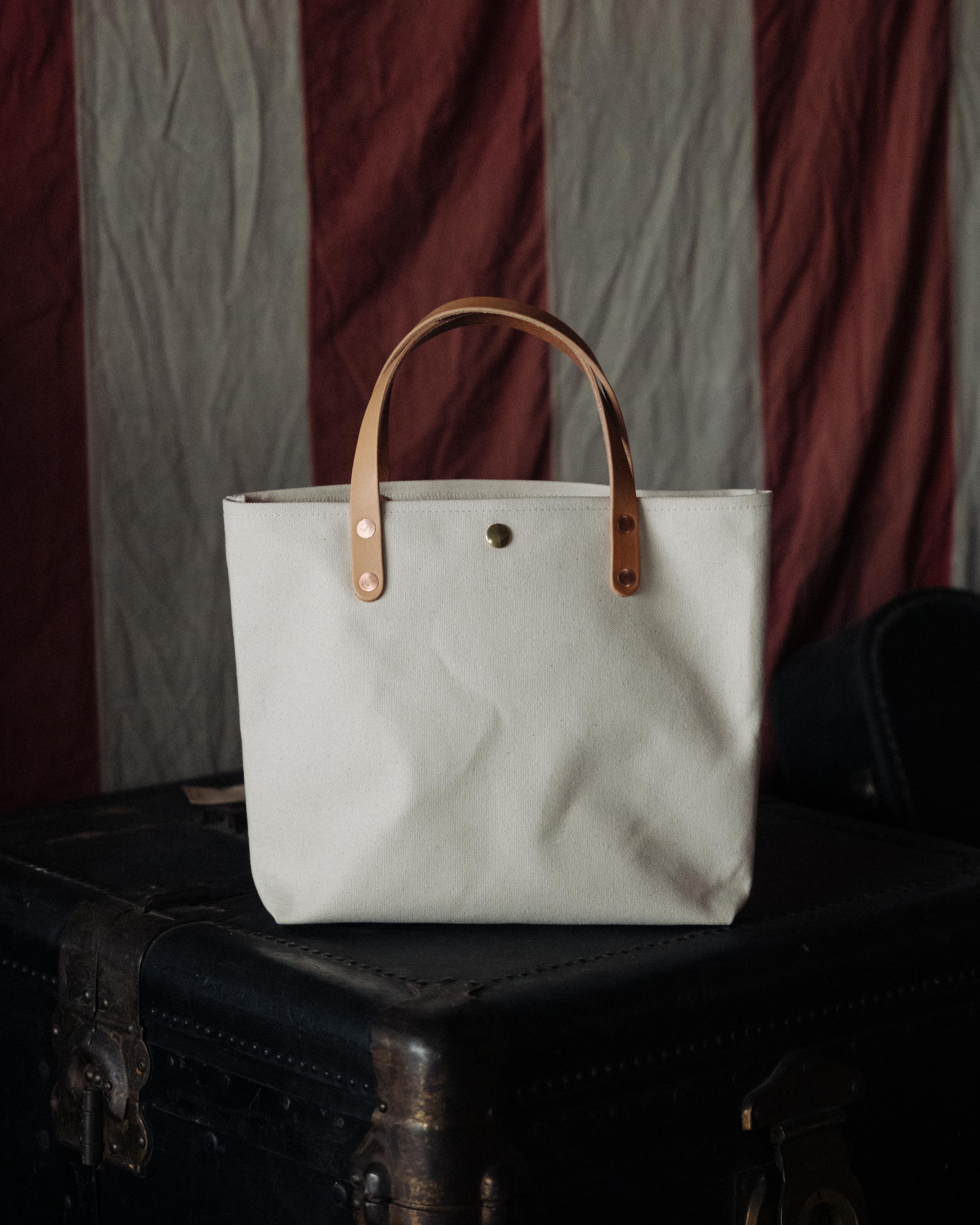 Natural Canvas Mini Tote - Image 10