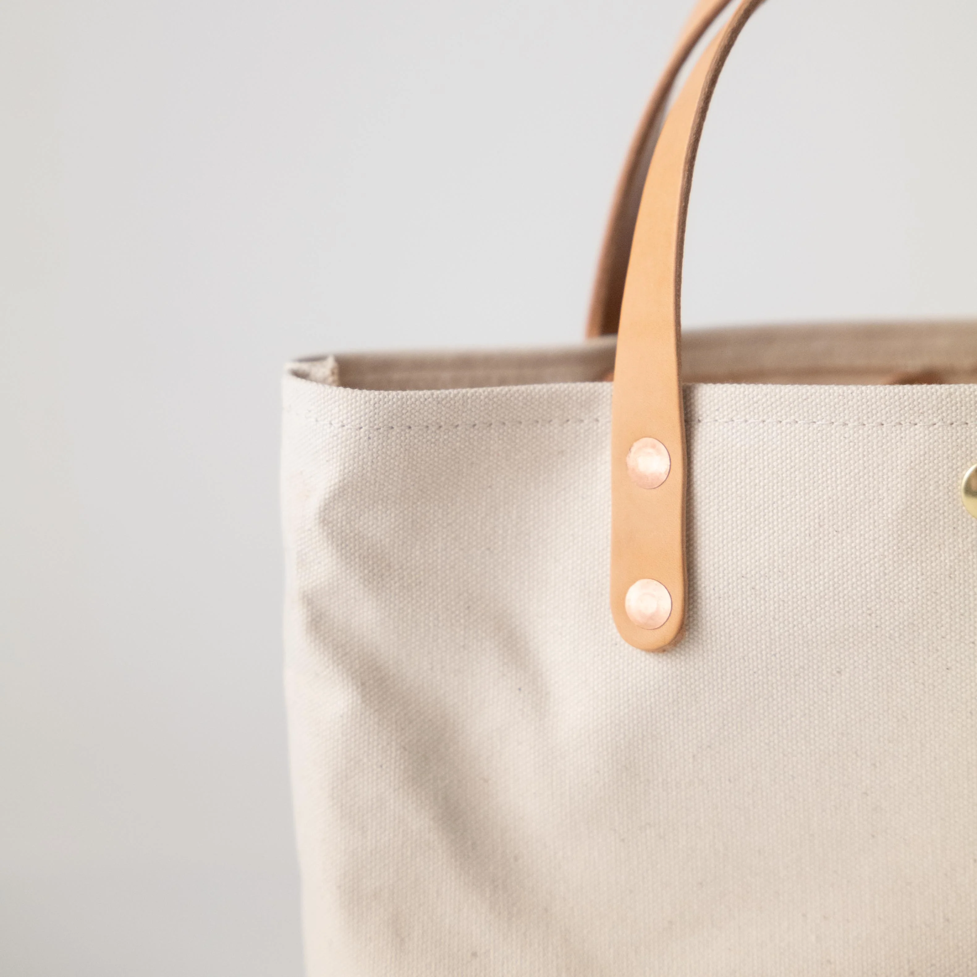 Natural Canvas Mini Tote - Image 4