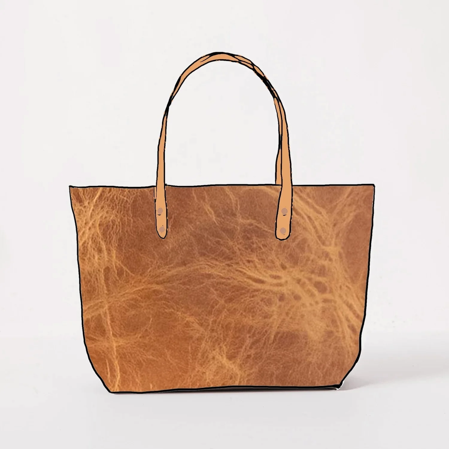 Natural Derby East West Tote - Image 9