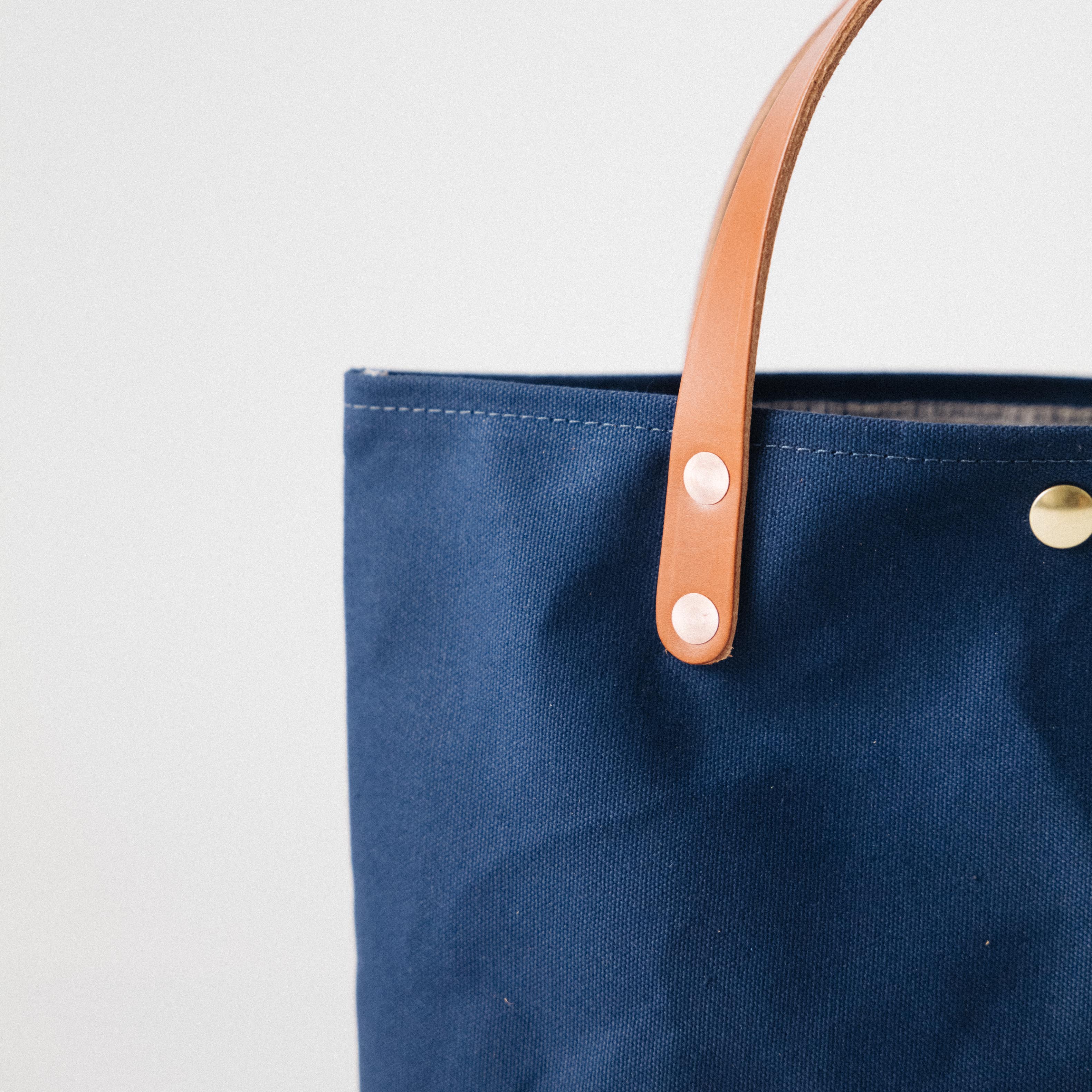 Navy Canvas Mini Tote - Image 2