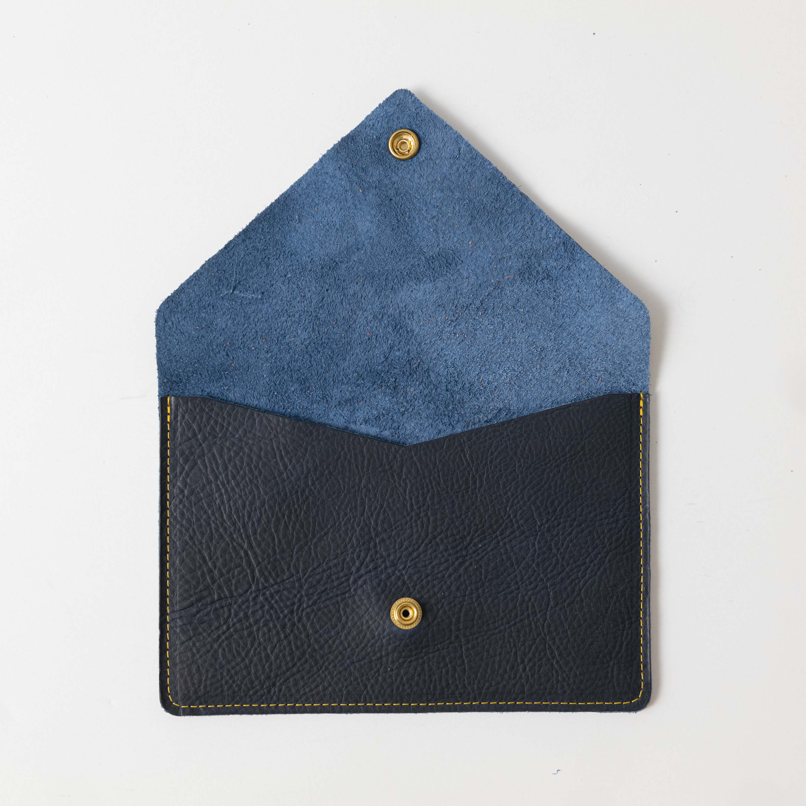 Navy Kodiak Leather Clutch - Image 2