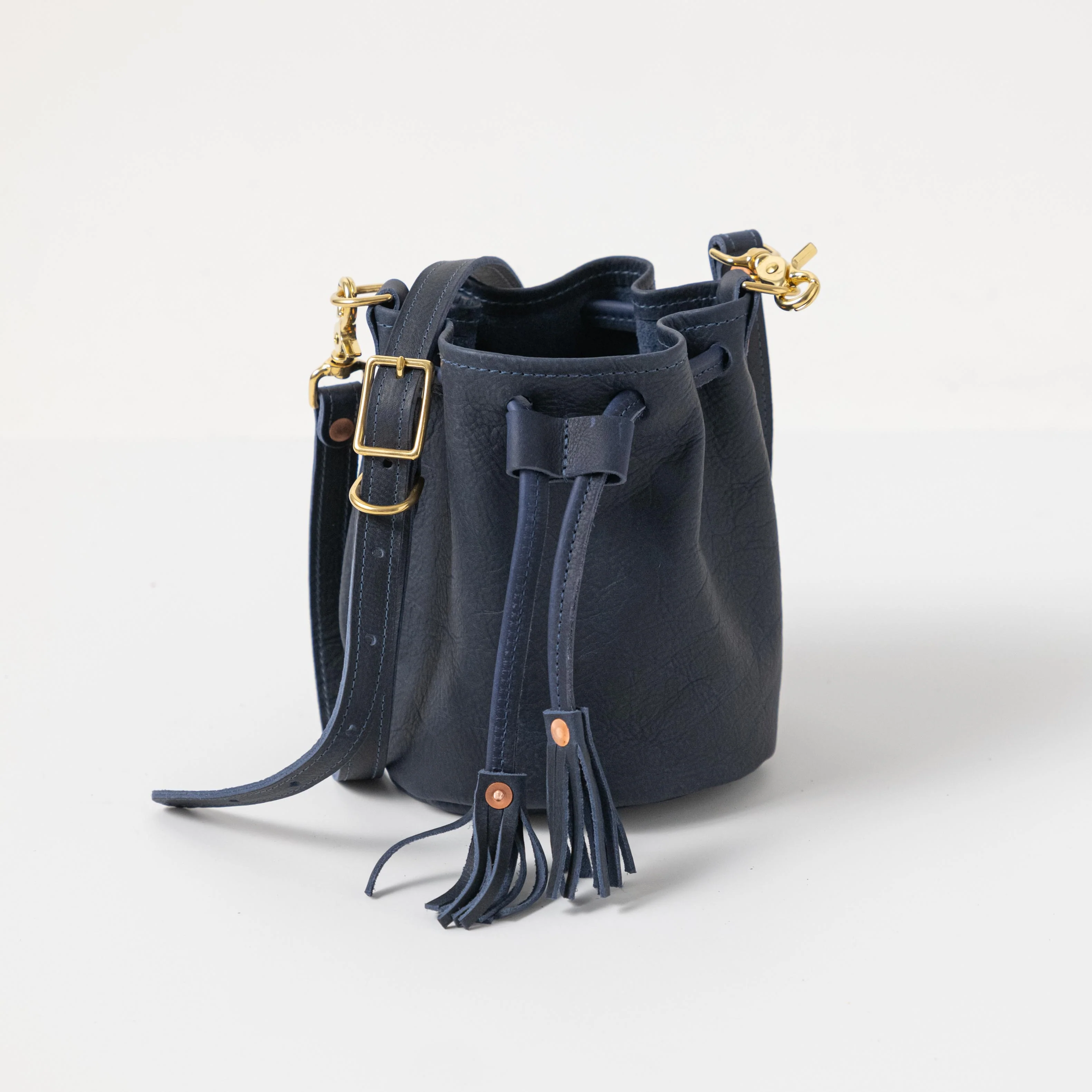 Navy Kodiak Mini Bucket Bag - Image 5